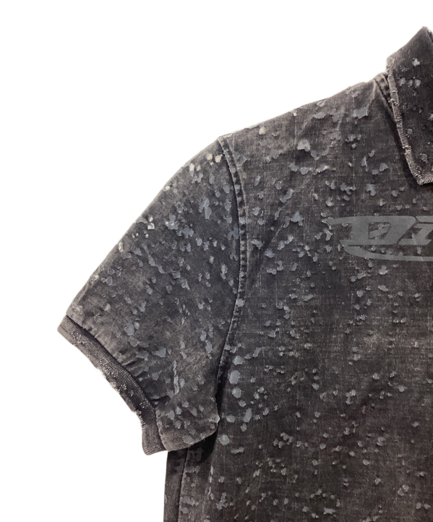 中古・古着通販】DIESEL (ディーゼル) ポロシャツ ブラック サイズ:S