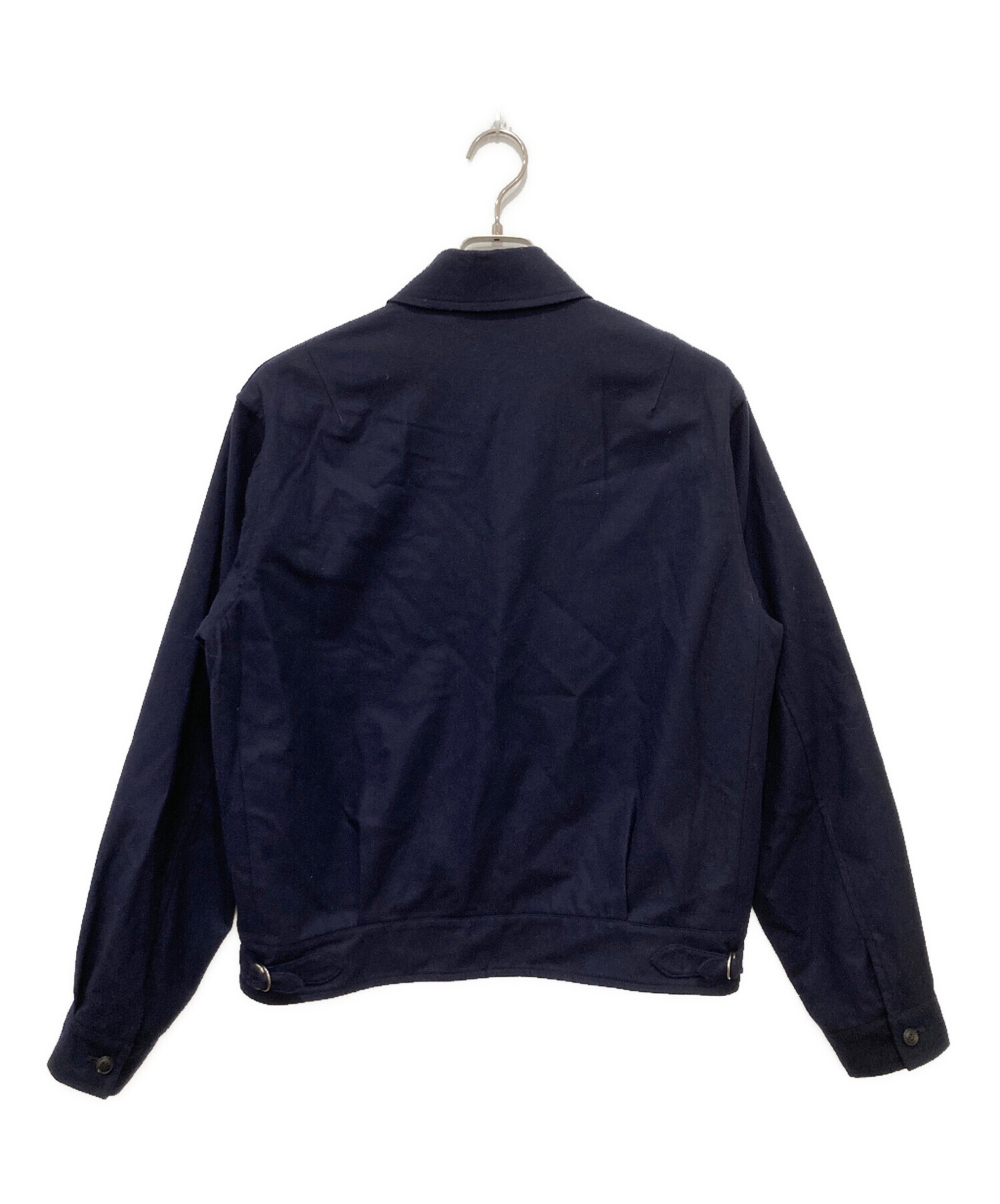 中古・古着通販】COMOLI (コモリ) フラノZIPブルゾン ネイビー サイズ