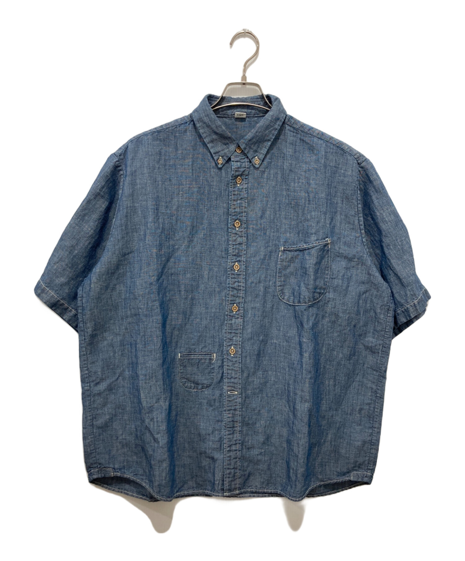 45r 半袖シャツ 45rpm 45R フロントサークルロゴプリント半袖Tシャツ