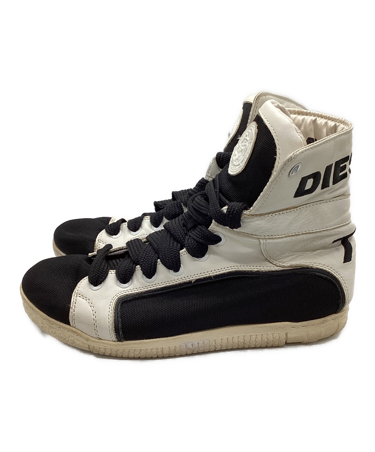 中古・古着通販】DIESEL (ディーゼル) ハイカットスニーカー ブラック 