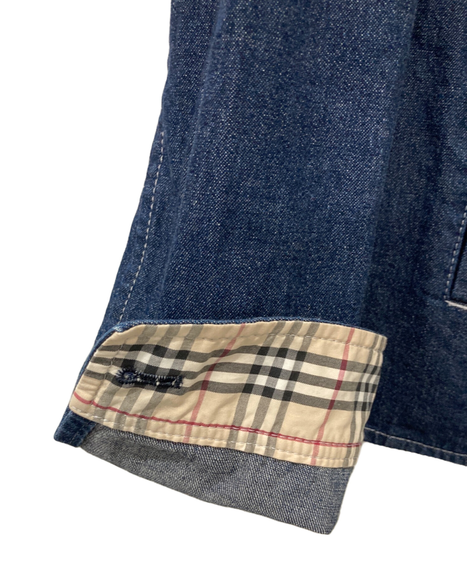 BURBERRY LONDON デニムジャケット ノバチェック 38 ジャケット 