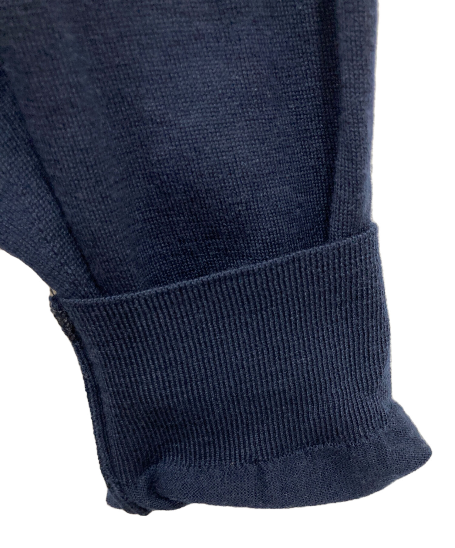JOHN SMEDLEY ネイビー タートルネックセーター