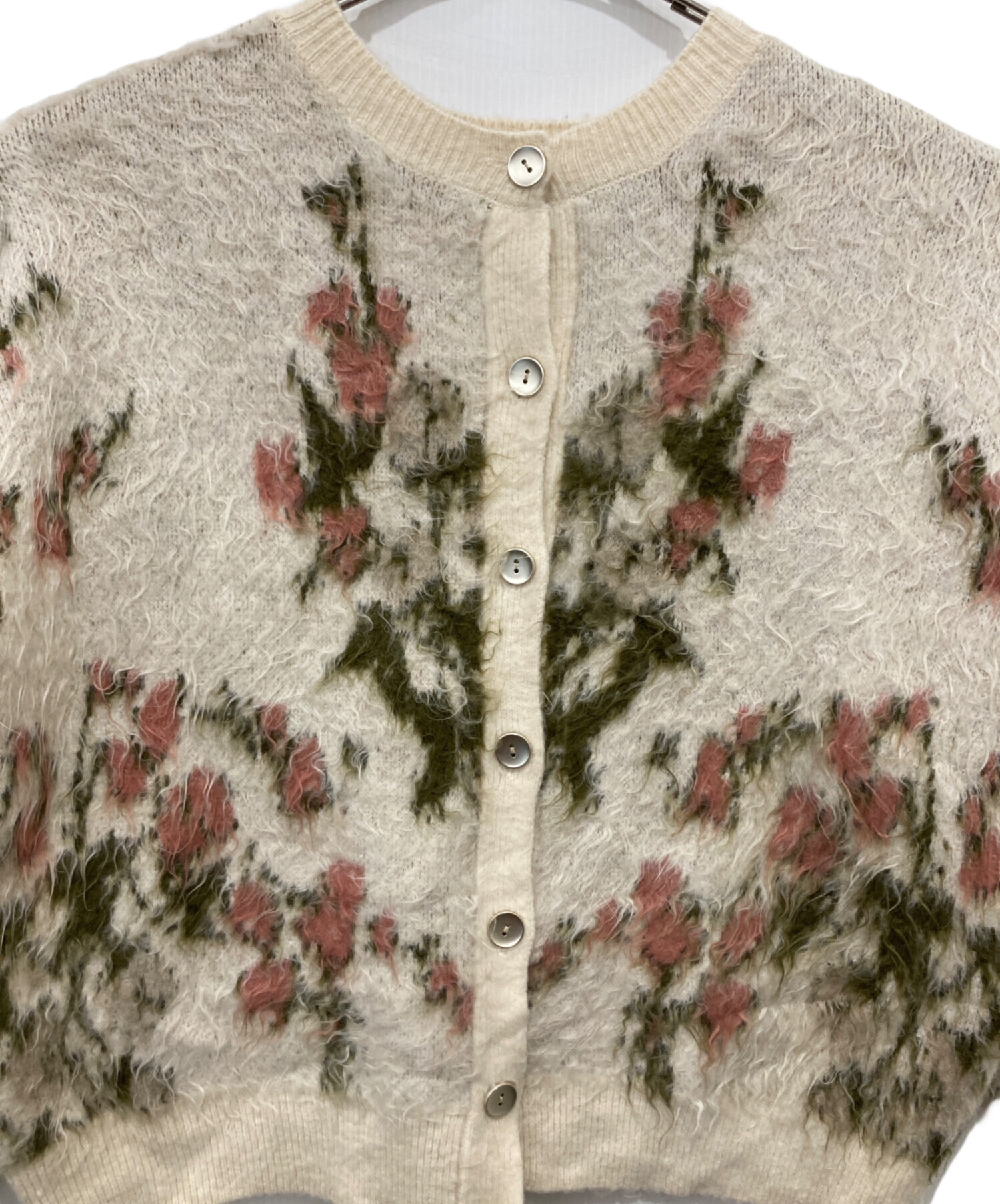 中古・古着通販】laruta (ラルータ) 花柄ジャガードシャギー2WAYニット