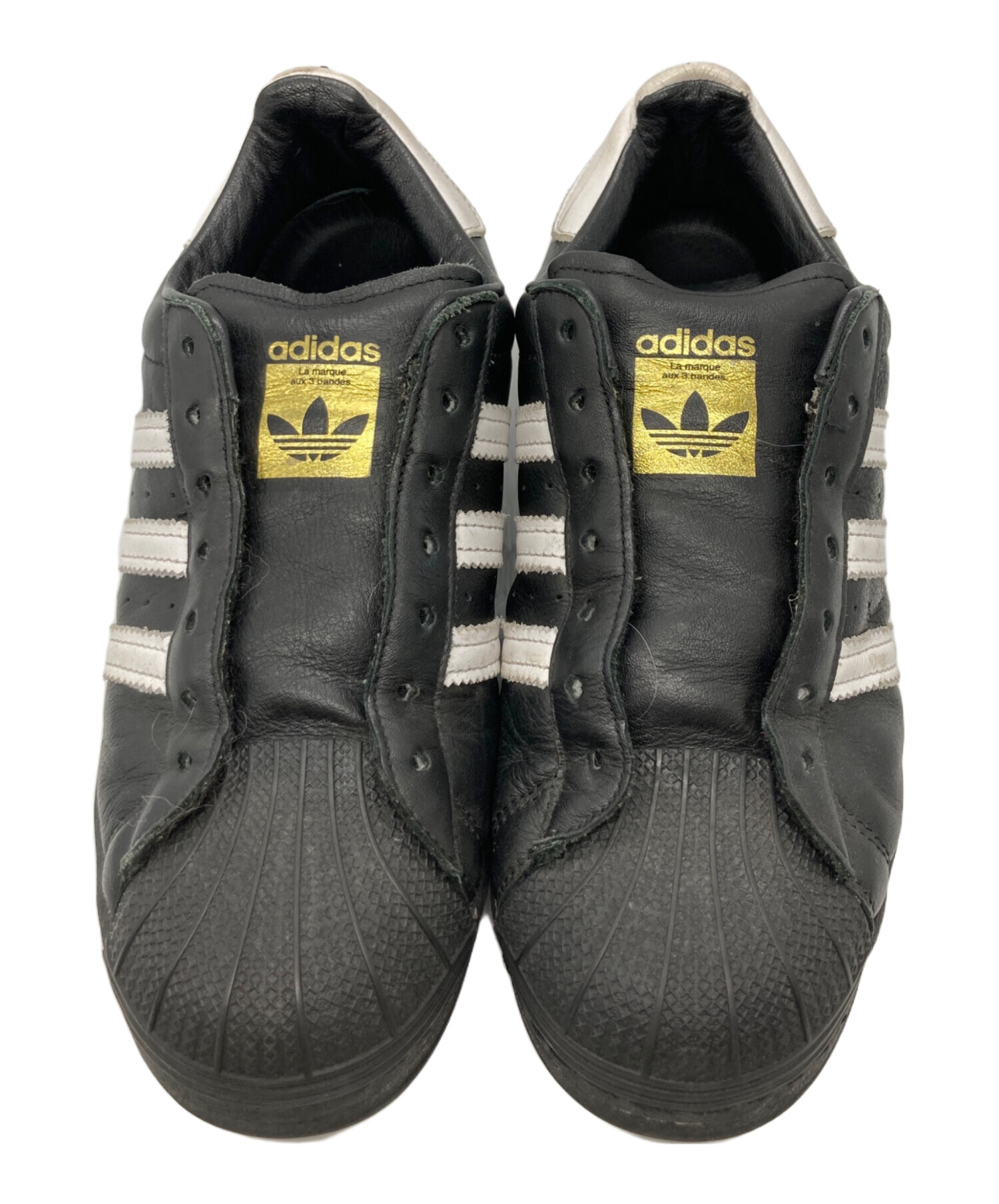 中古・古着通販】adidas (アディダス) SUPER STAR LACELESS ブラック 