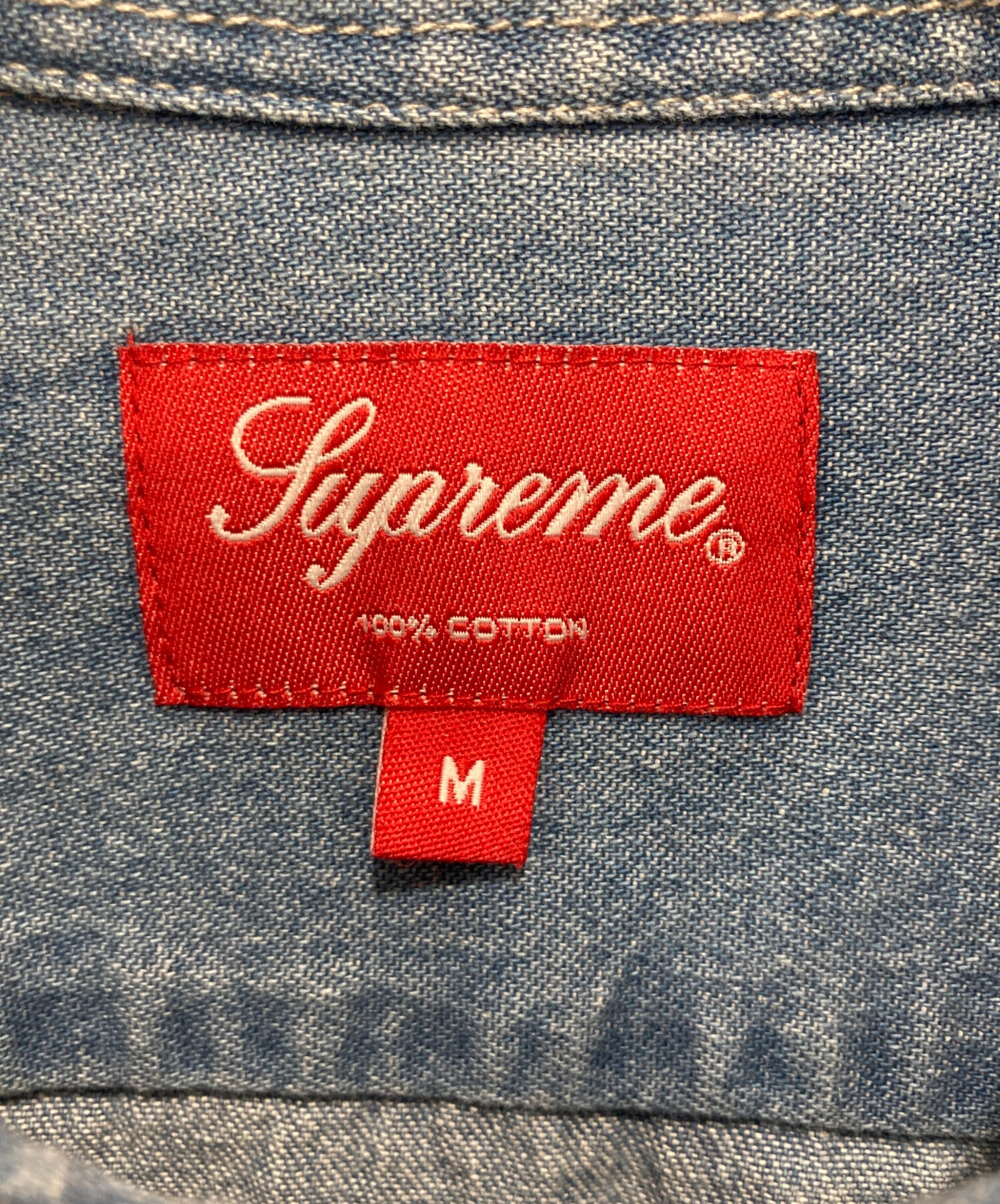 中古・古着通販】SUPREME (シュプリーム) Applique Denim shirt/21AW 