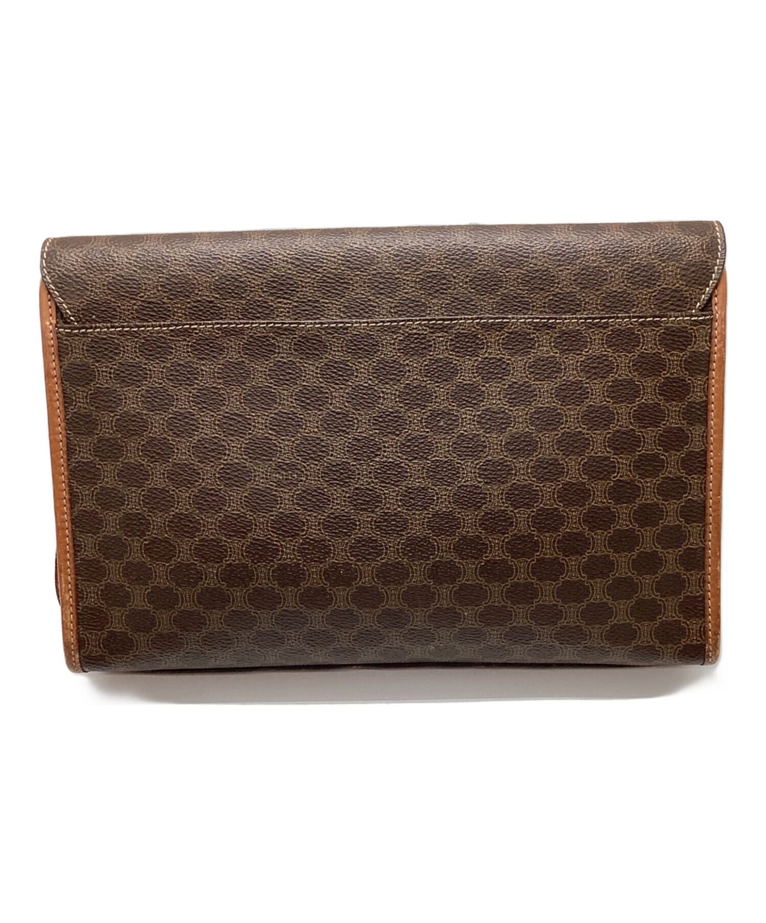 &セリーヌ マカダム柄 クラッチバッグ ブラウン系 レディース 中古・古着通販】CELINE (セリーヌ) マカダム柄クラッチバッグ