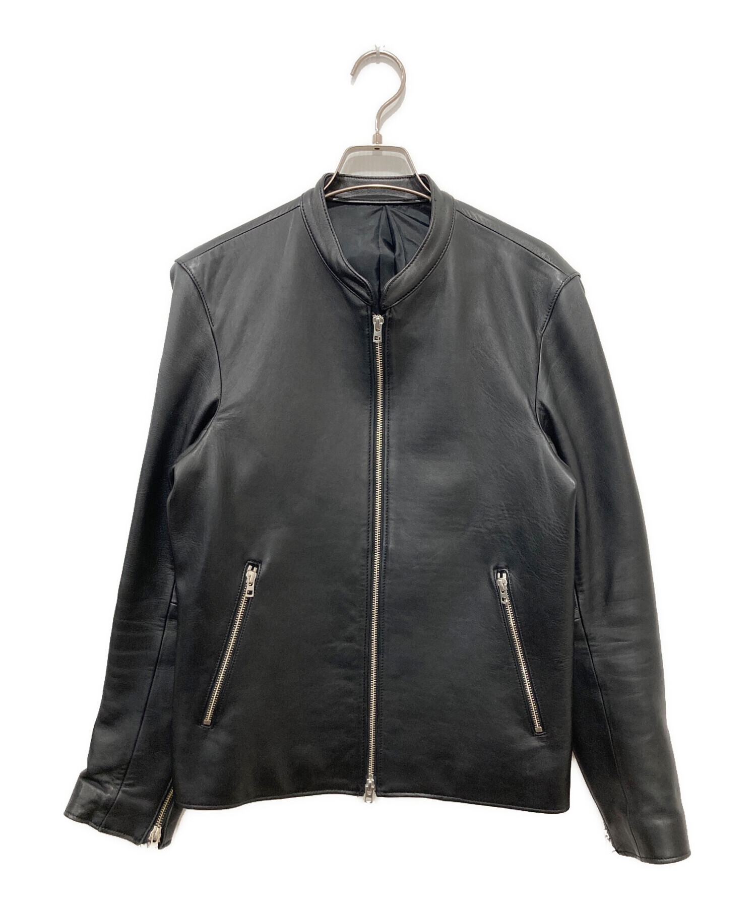 中古・古着通販】LIDnM (リドム) ラムレザージャケット ブラック 