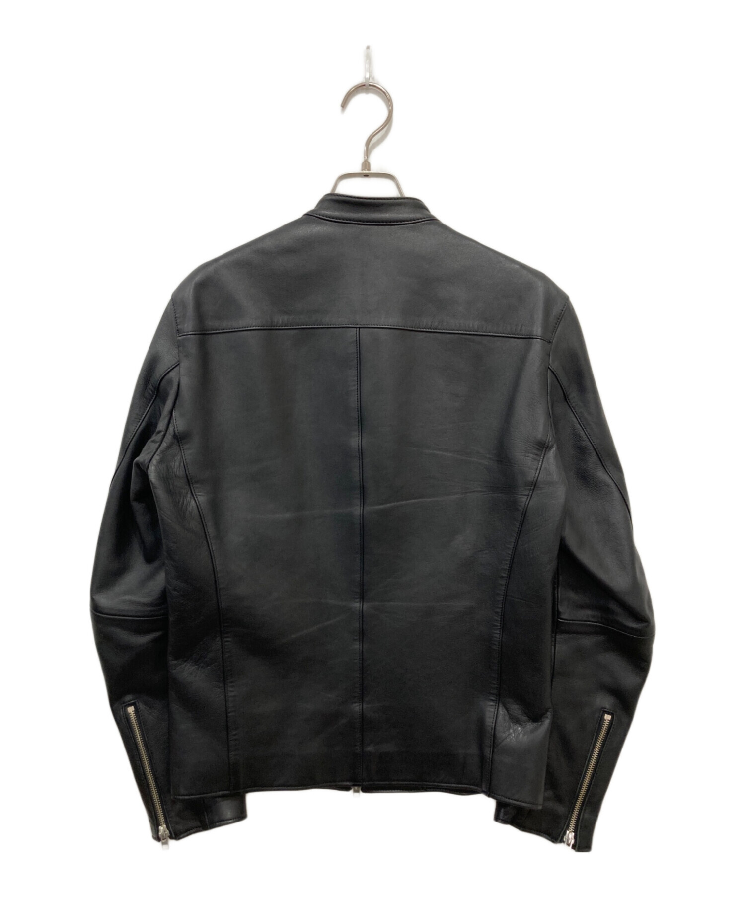 中古・古着通販】LIDnM (リドム) ラムレザージャケット ブラック