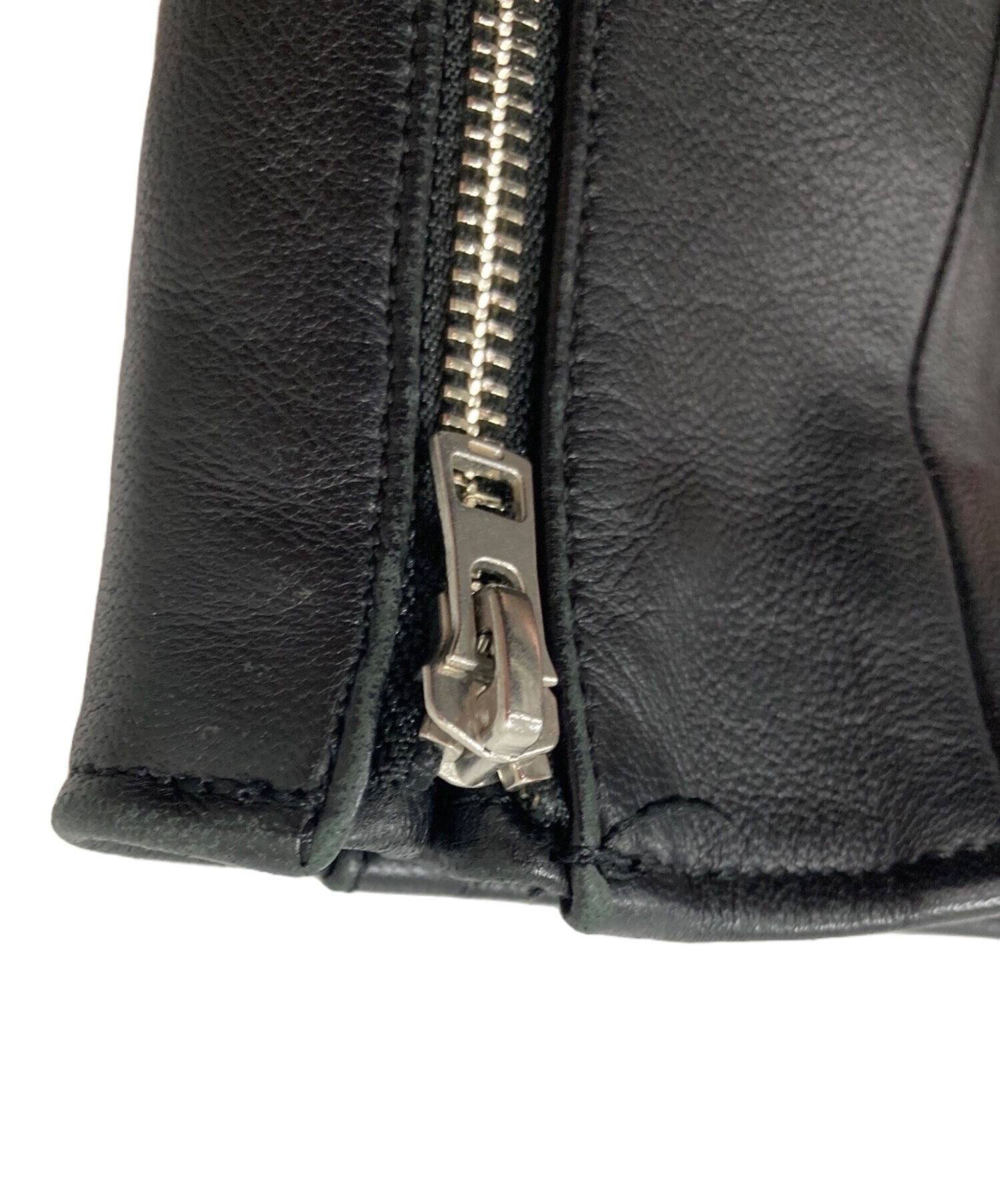 リドム レザージャケット 中古・古着通販】LIDnM (リドム) ラムレザーシングルライダース