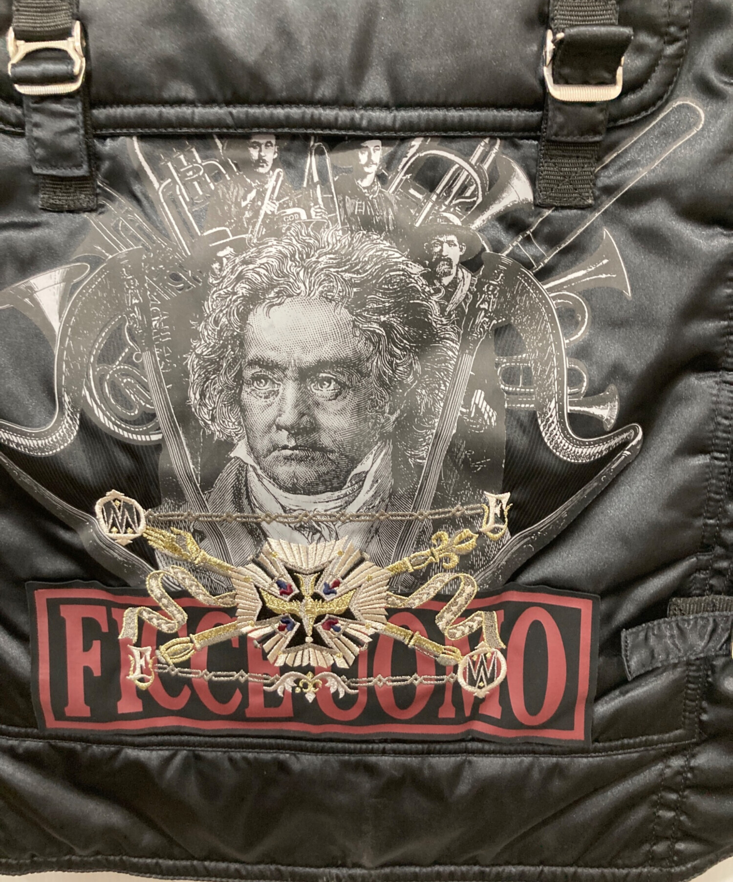 中古・古着通販】FICCE (フィッチェ) キルティングベスト ブラック 