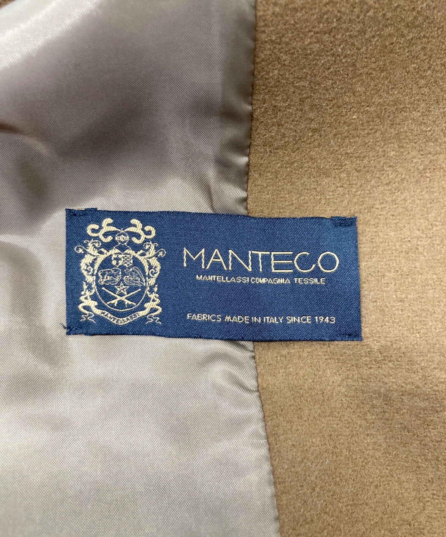 NOBLE ノーブル★MANTECO マンテコ ミドルコート ベージュ 38 中古・古着通販】Noble (ノーブル) MANTECOミドルコート ブラウン