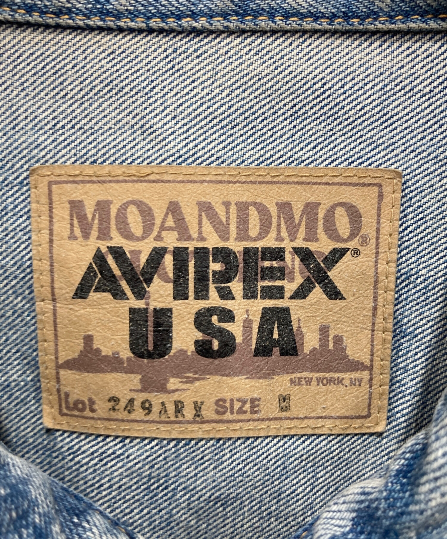 中古・古着通販】AVIREX (アヴィレックス) MOANDMOCLOTHING デニム 