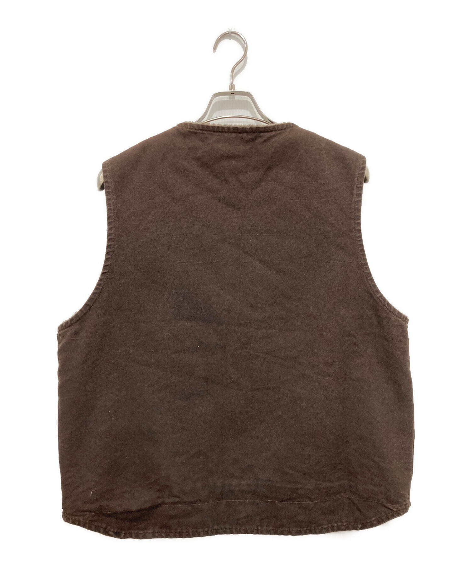 中古・古着通販】CarHartt (カーハート) ダックベスト ブラウン サイズ 