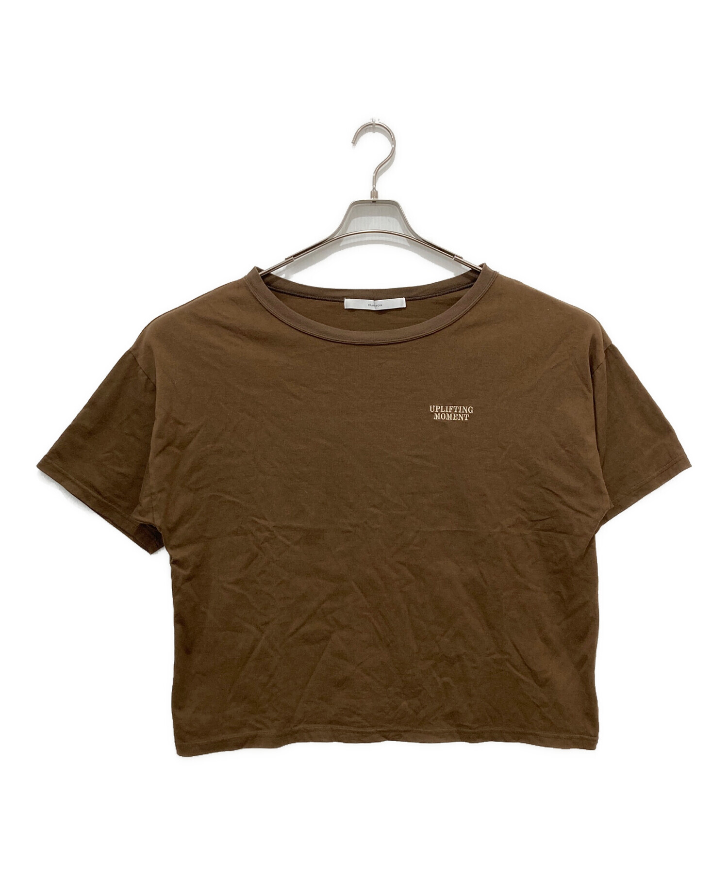 haru×FRAMeWORK コラボロゴTEE ブラウン フレームワーク FRAMeWORK