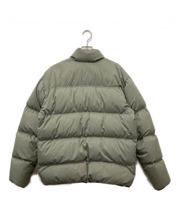 リバーシブルダウンジャケット グレー ライトカーキ 中古・古着通販】NIKE (ナイキ) リバーシブルダウンジャケット