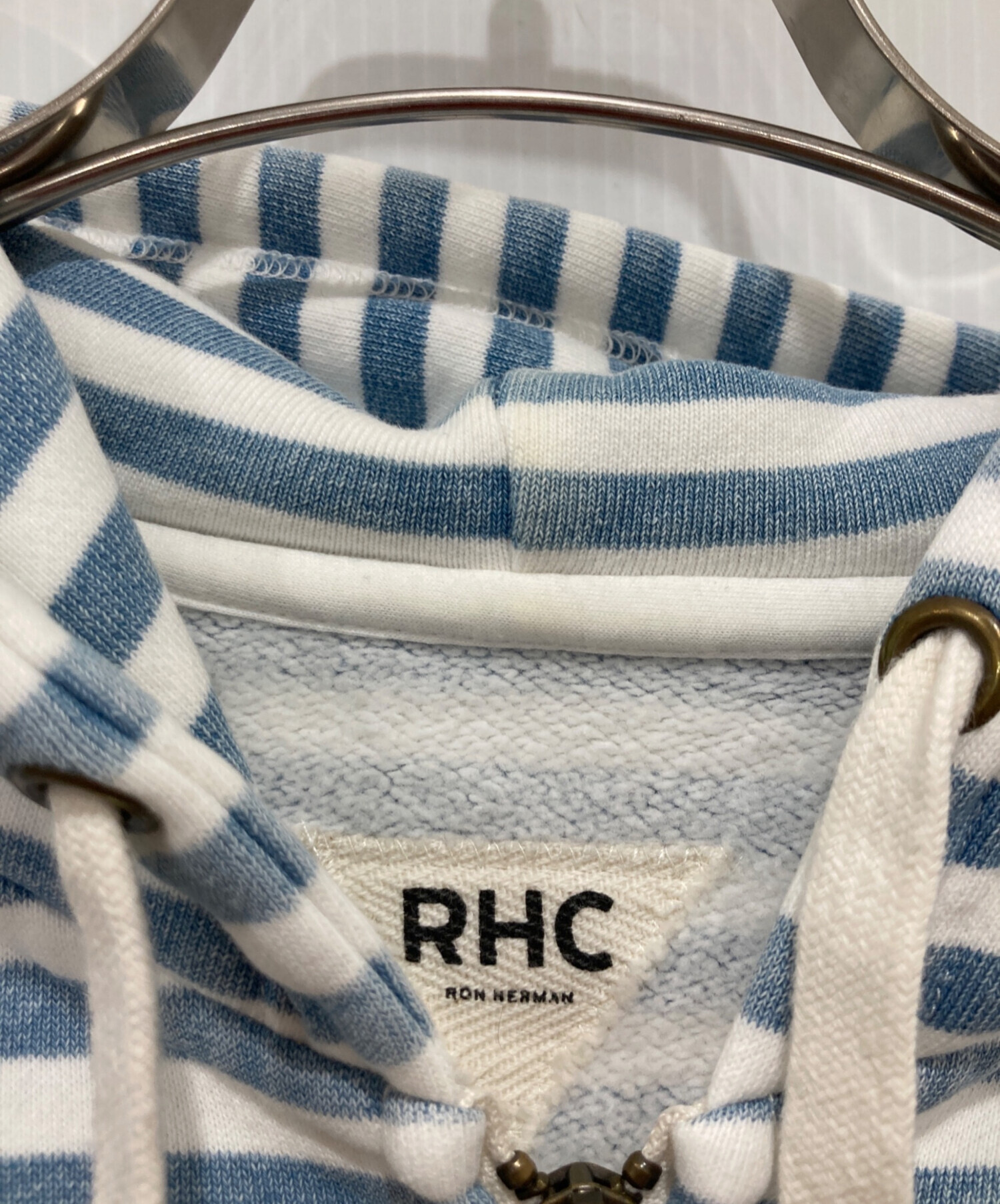 【最終値下げ早い者勝ち！】Ron Herman フルジップパーカー 中古・古着通販】Ron Herman (ロンハーマン) ジップパーカー スカイ