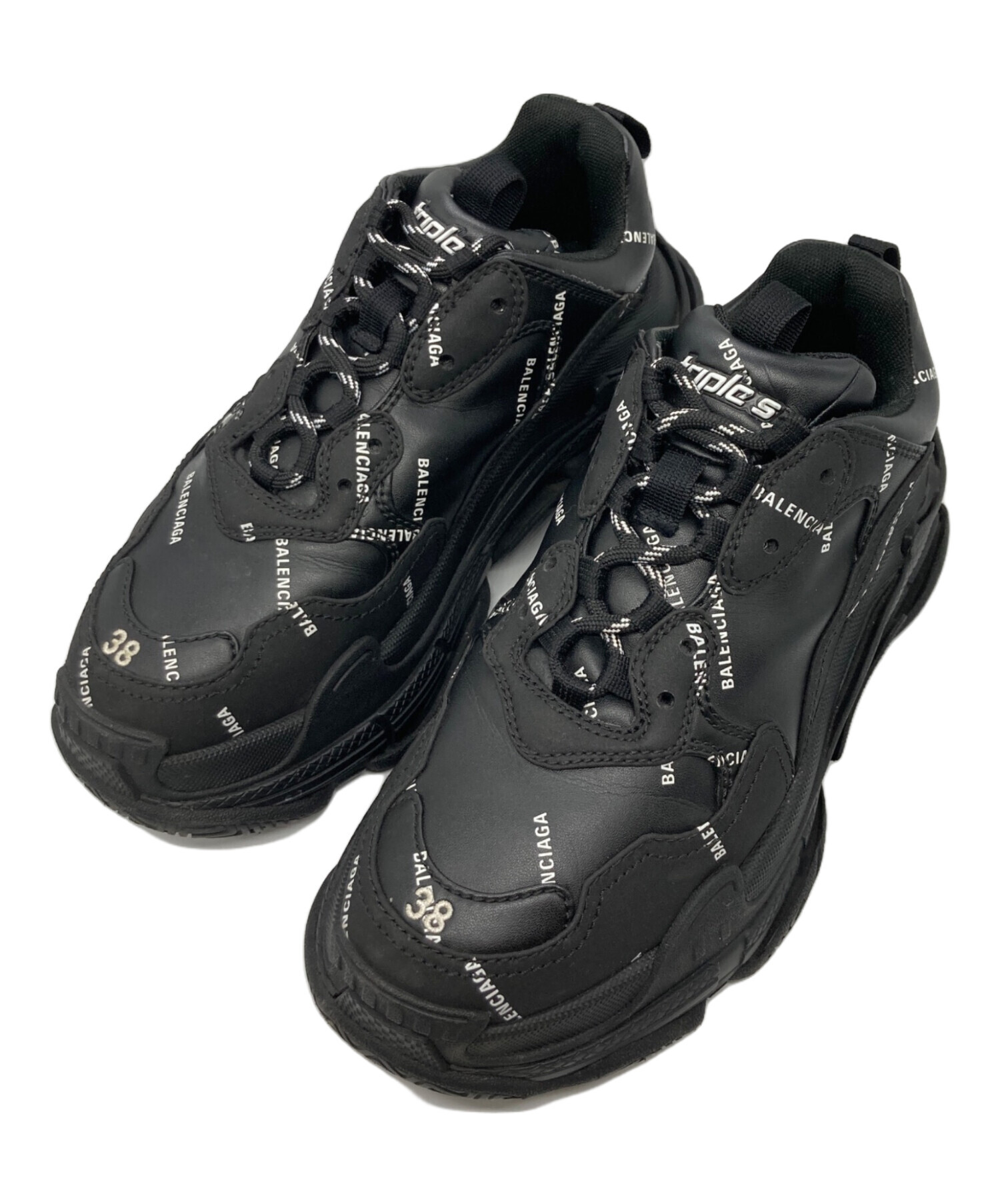 中古・古着通販】BALENCIAGA (バレンシアガ) Allover Logo TRIPLE S 
