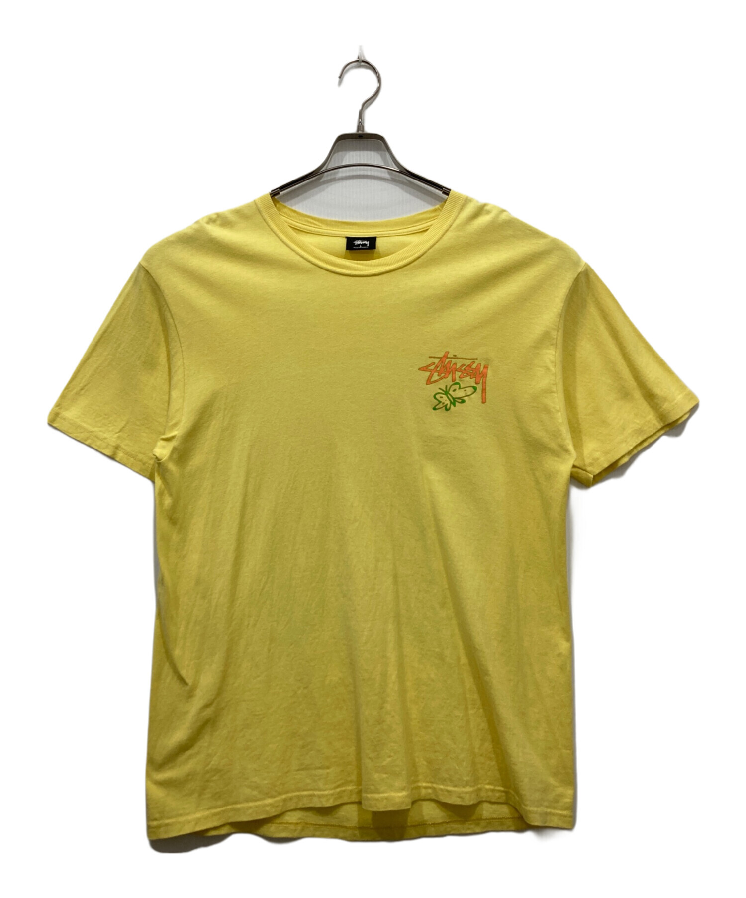 中古・古着通販】stussy (ステューシー) プリントTシャツ イエロー
