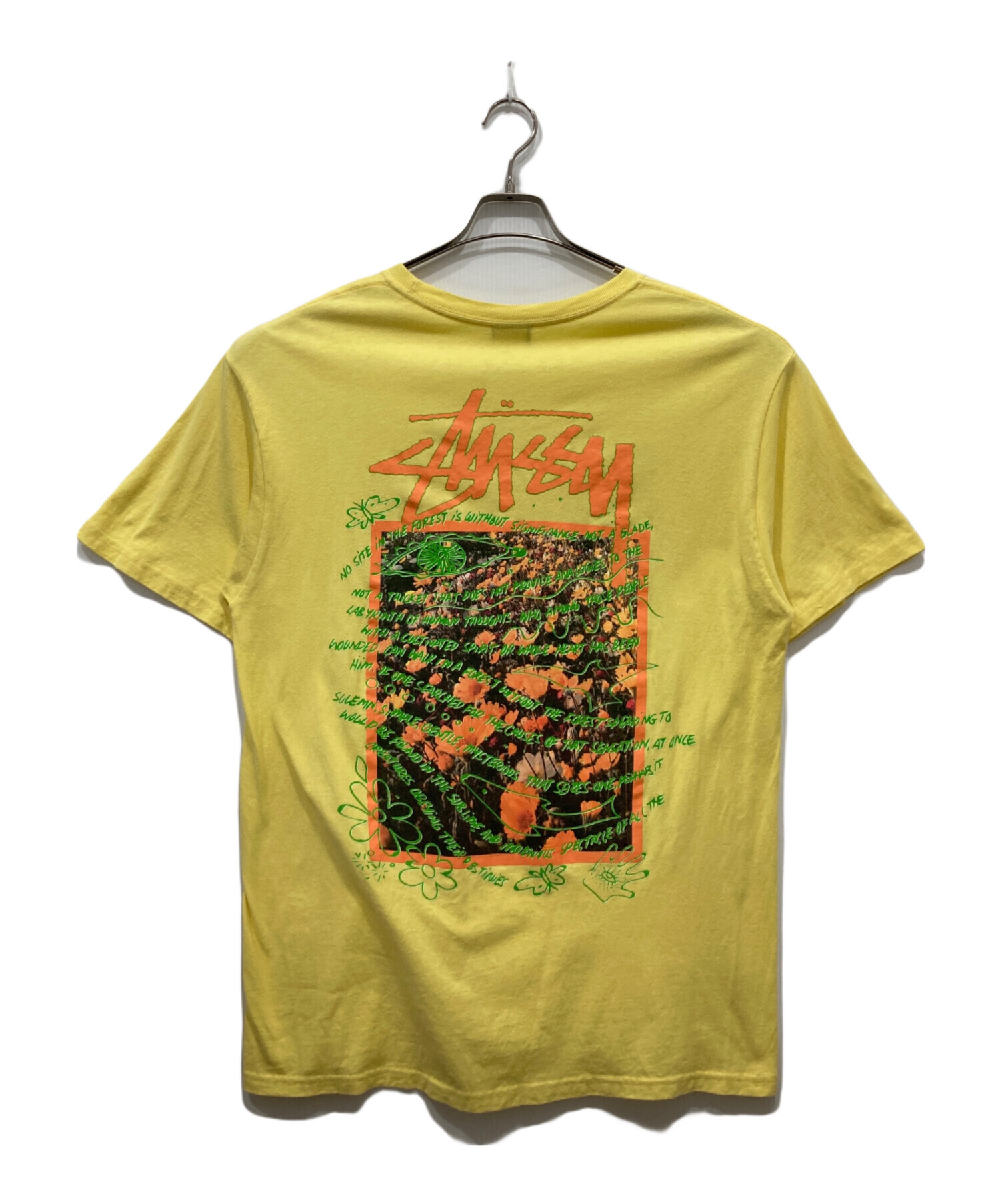 中古・古着通販】stussy (ステューシー) プリントTシャツ イエロー