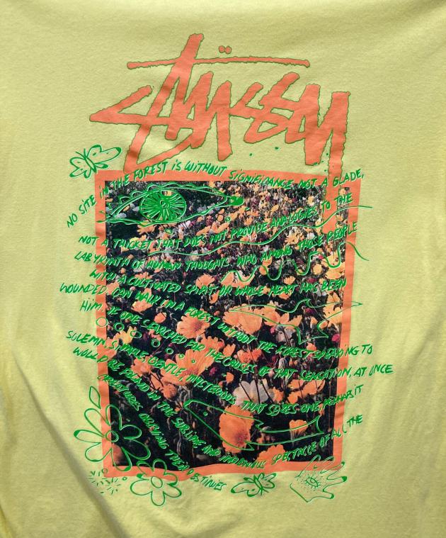 中古・古着通販】stussy (ステューシー) プリントTシャツ イエロー