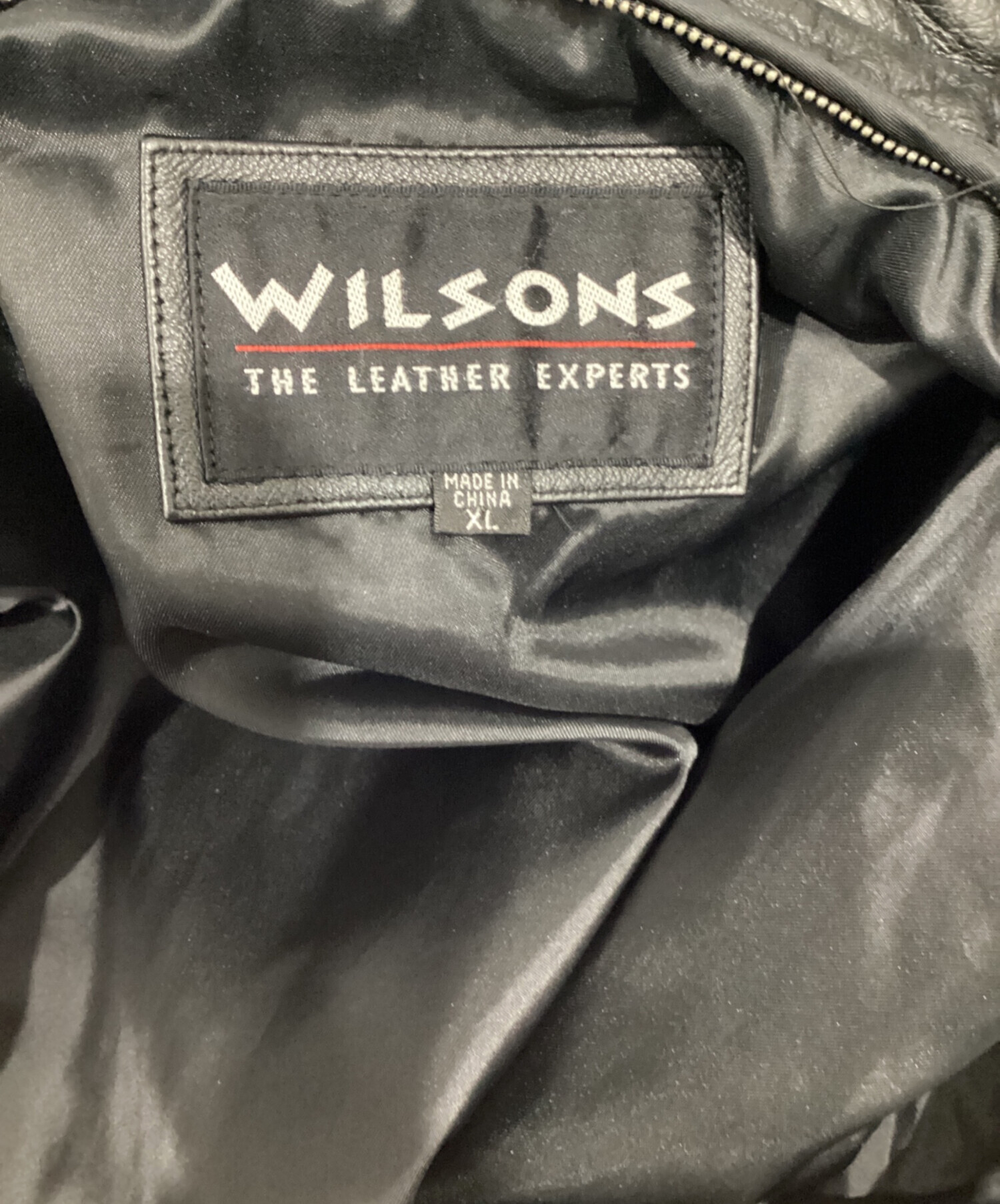 レザージャケット 短丈 ブラック wilsons leather WILSONS ショート丈 ダブルライダース レザージャケット 黒 S