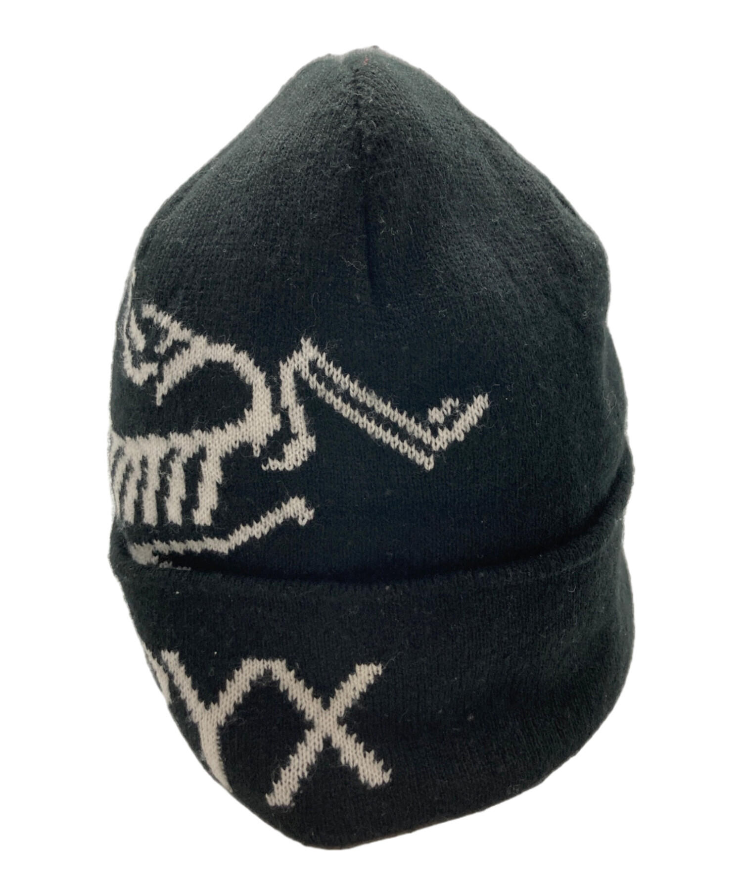 ARC'TERYX ニット帽 ブラック/グレー 中古・古着通販】ARC'TERYX (アークテリクス) ニット帽 ブラック