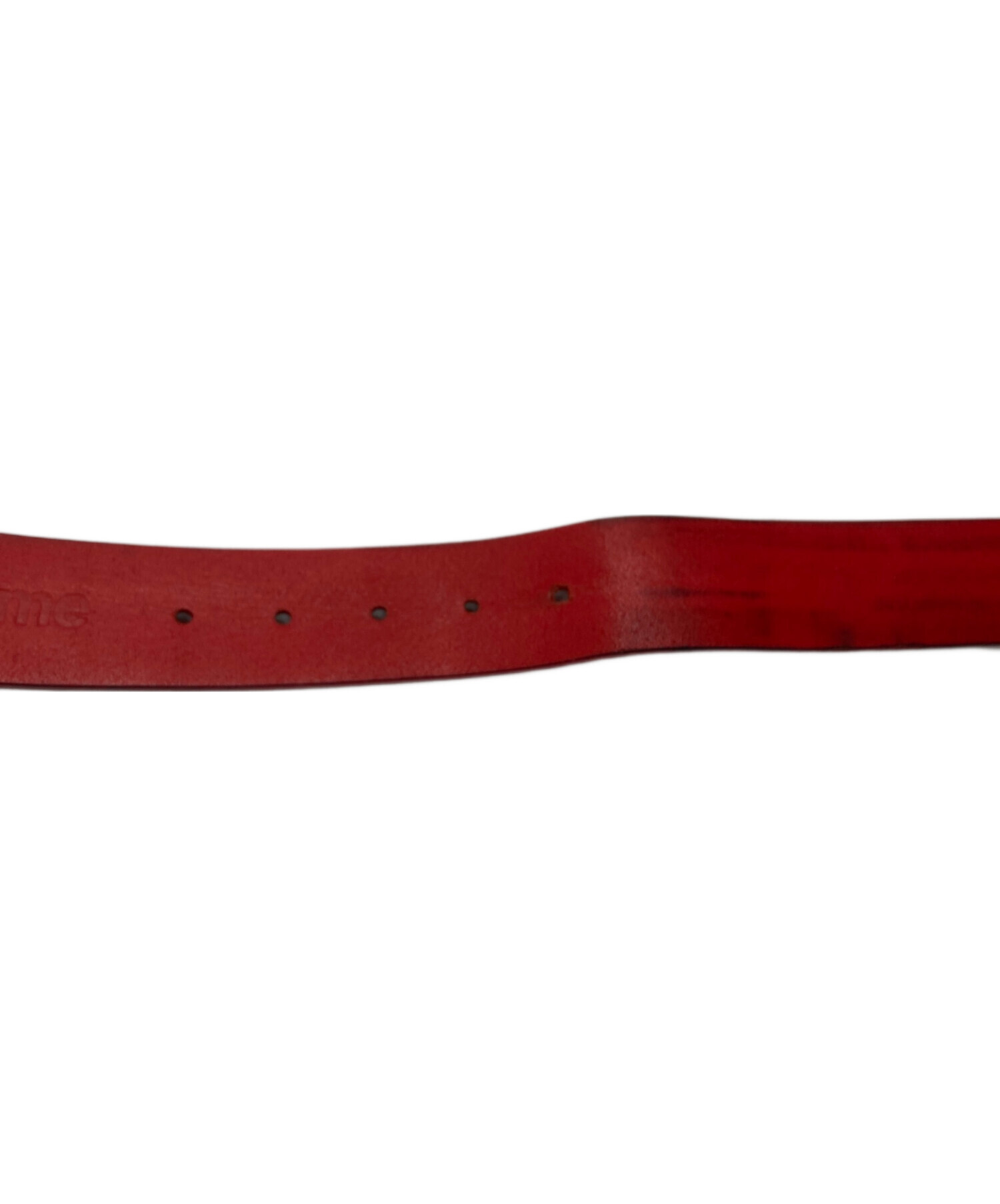 Supreme Repeat Leather Belt レッド Sサイズ 中古・古着通販】SUPREME (シュプリーム) repeat leather belt レッド