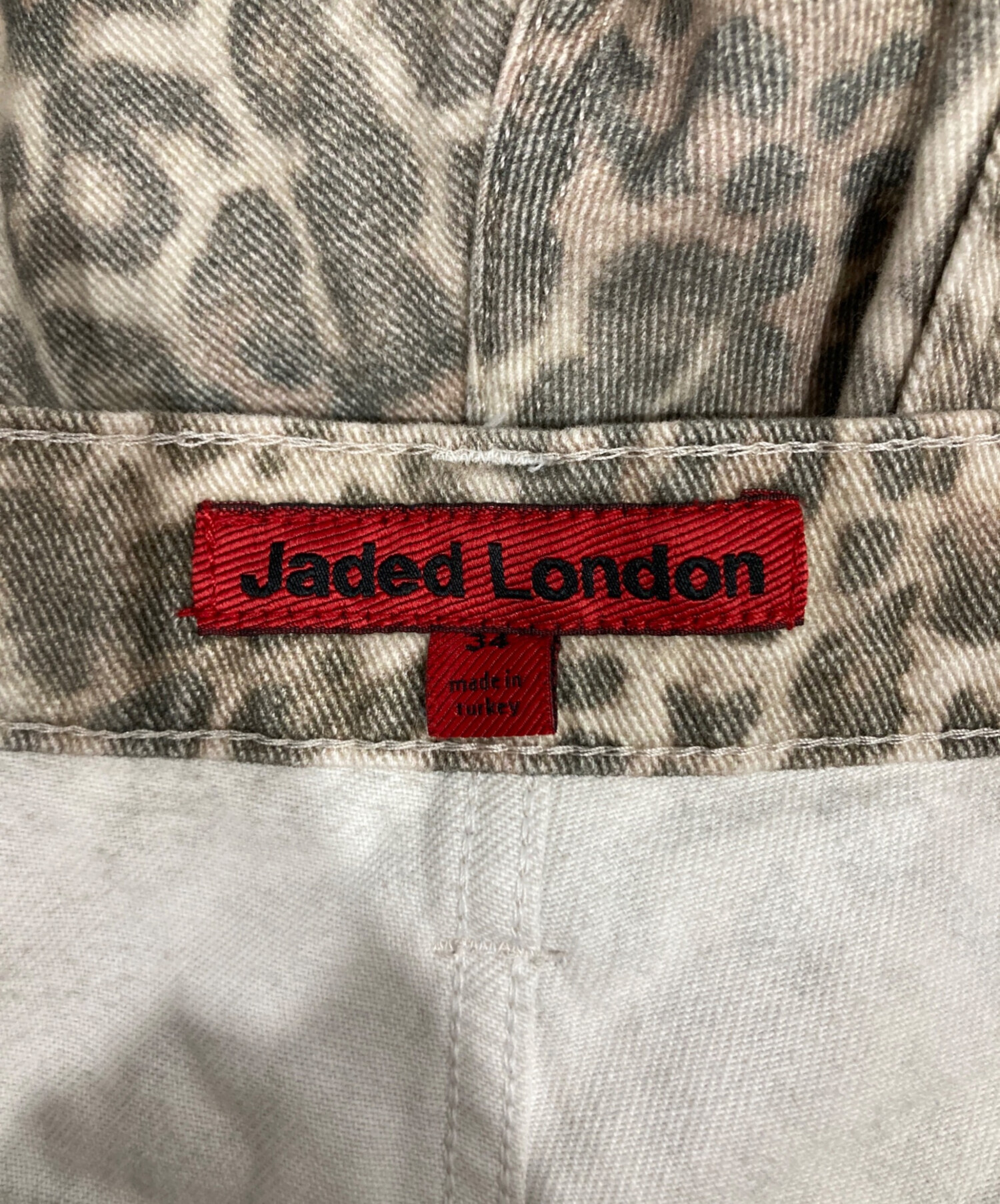 JADED LONDON レオパード柄ワイドパンツ34 中古・古着通販】Jaded London (ジェイデッドロンドン