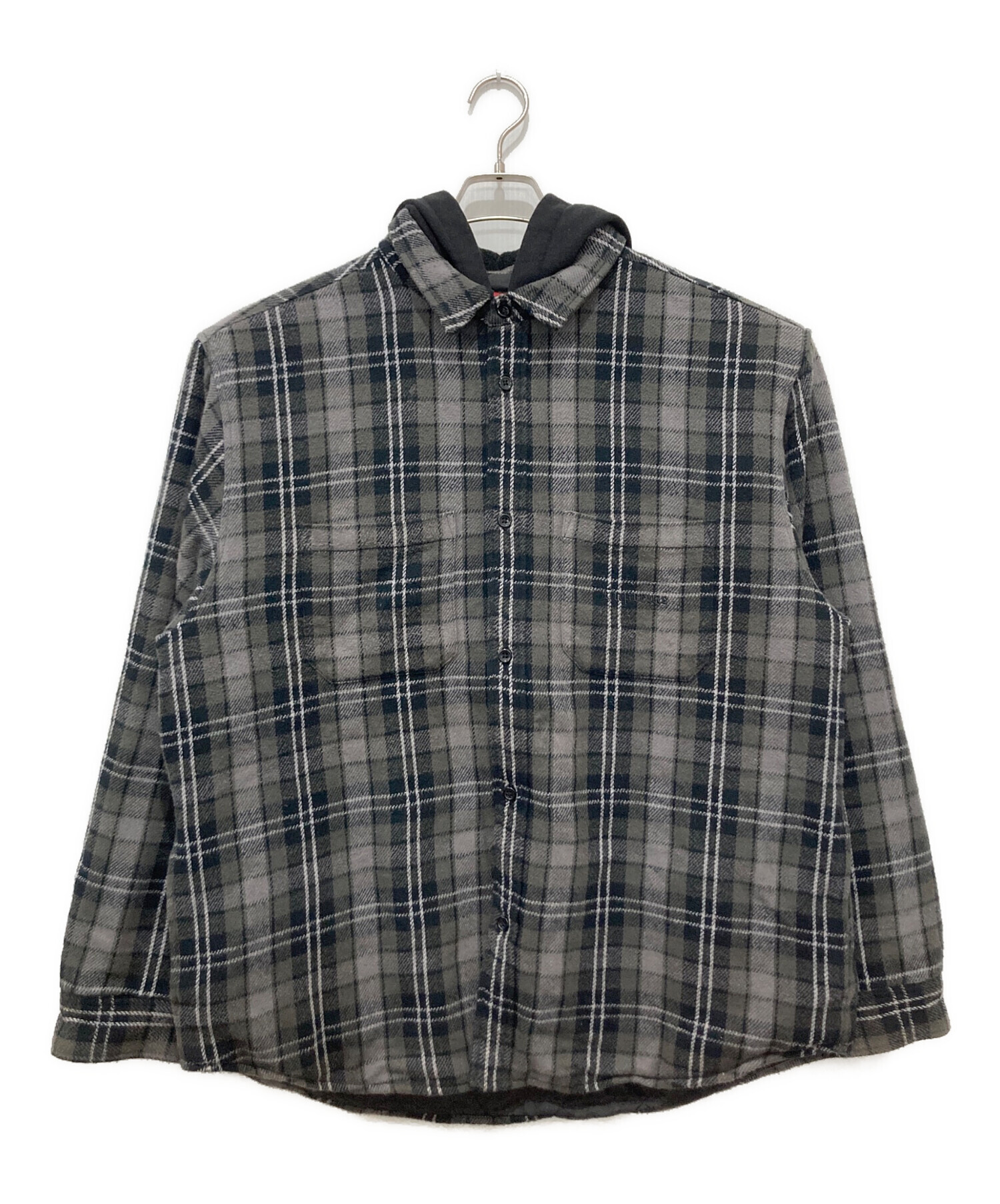 中古・古着通販】SUPREME (シュプリーム) tartan flannel hooded shirt 