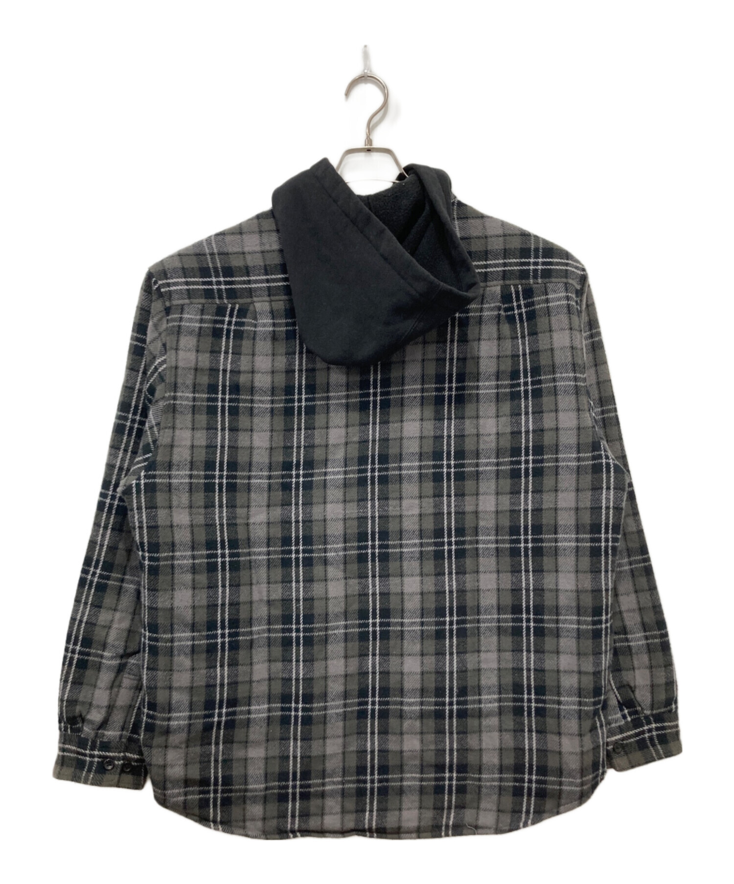 中古・古着通販】SUPREME (シュプリーム) tartan flannel hooded shirt 