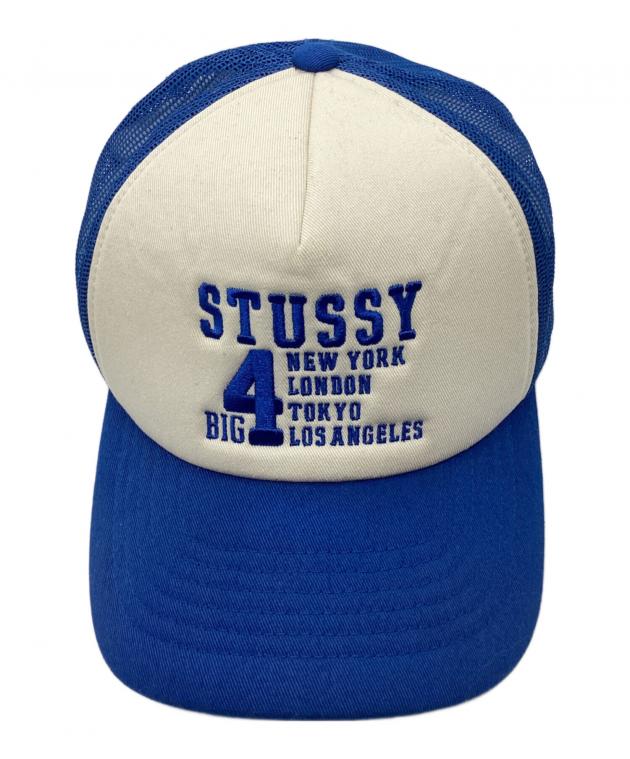 中古・古着通販】stussy (ステューシー) Big 4 Trucker Cap ブルー