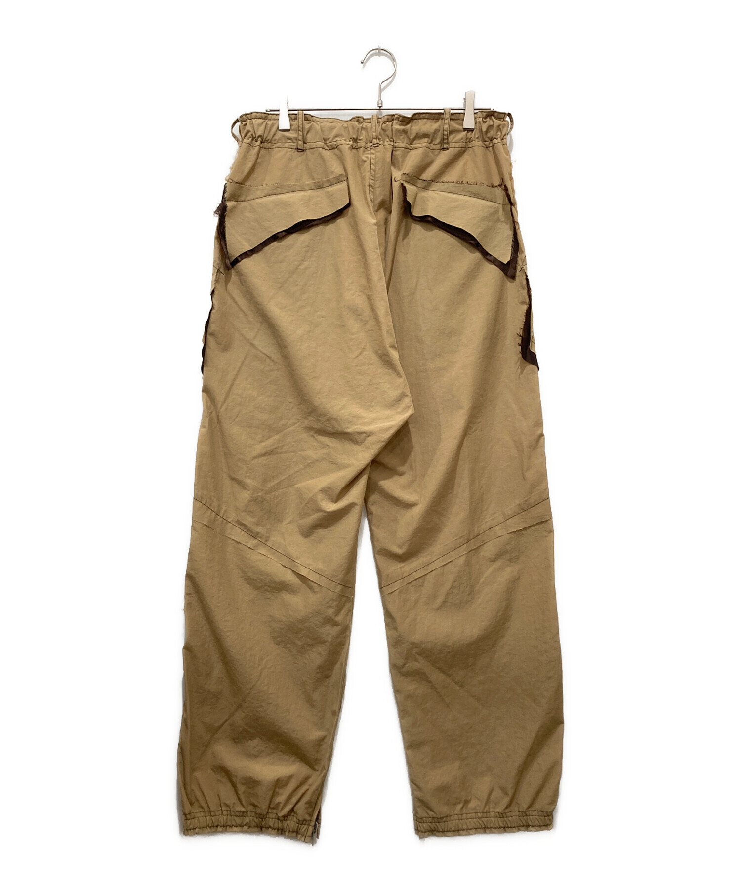 中古・古着通販】sulvam (サルバム) ナイロンデザインパンツ ベージュ