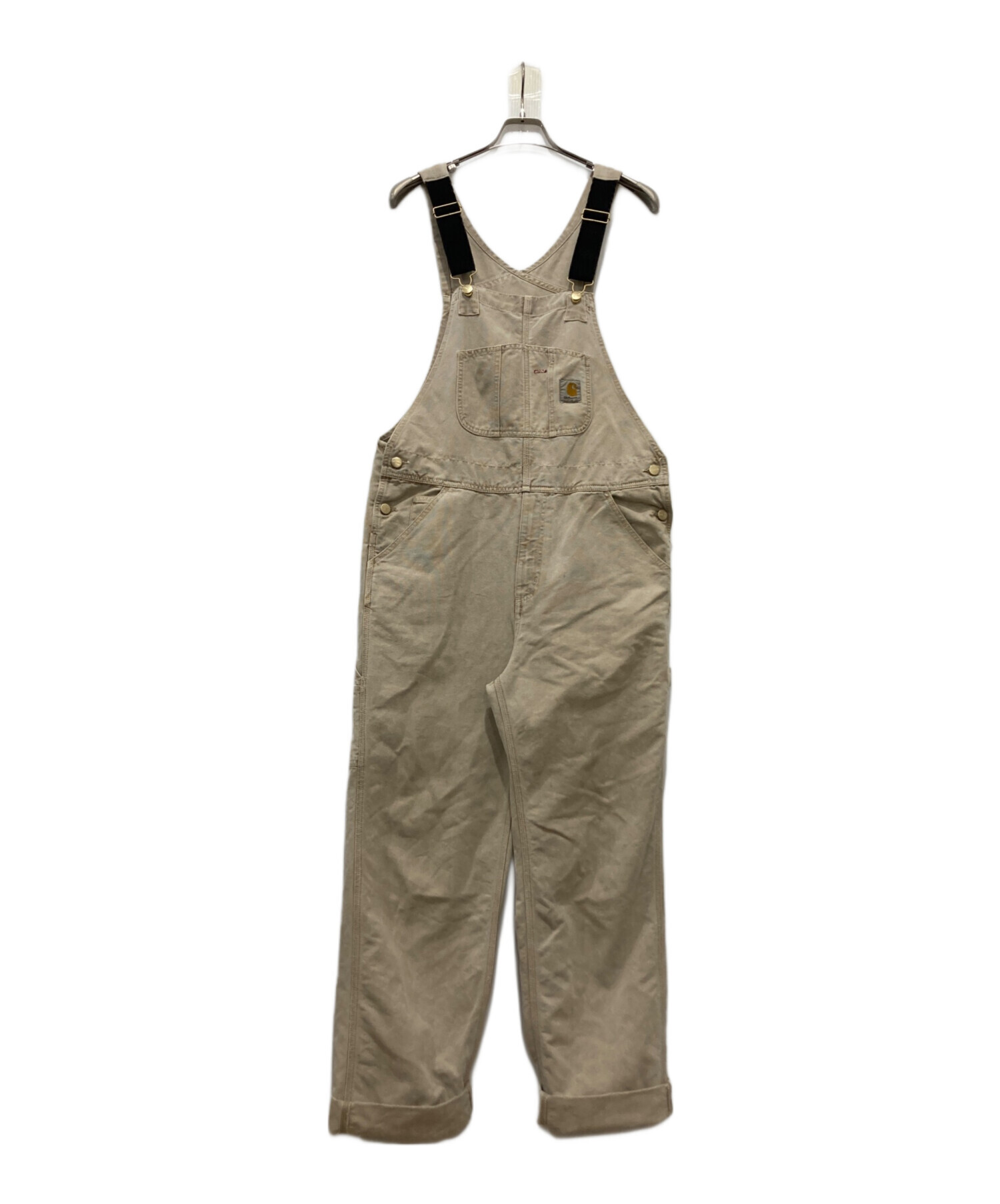 Carhartt　カーハート　オーバーオール　メンズ　ベージュ 80年代 ビンテージ USA製 Carhartt カーハート ダック地