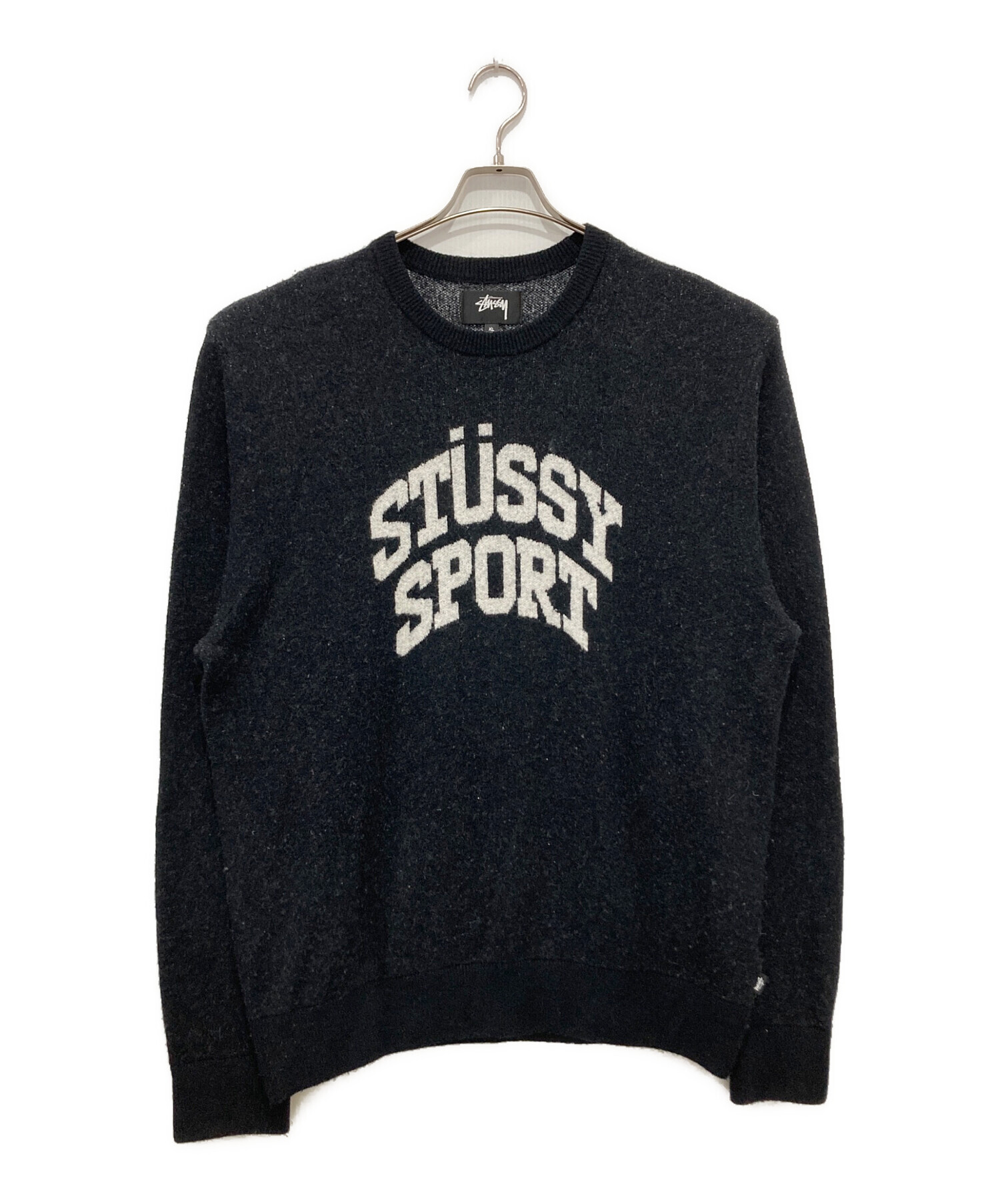 中古・古着通販】stussy (ステューシー) SPORT SWEATER ブラック 