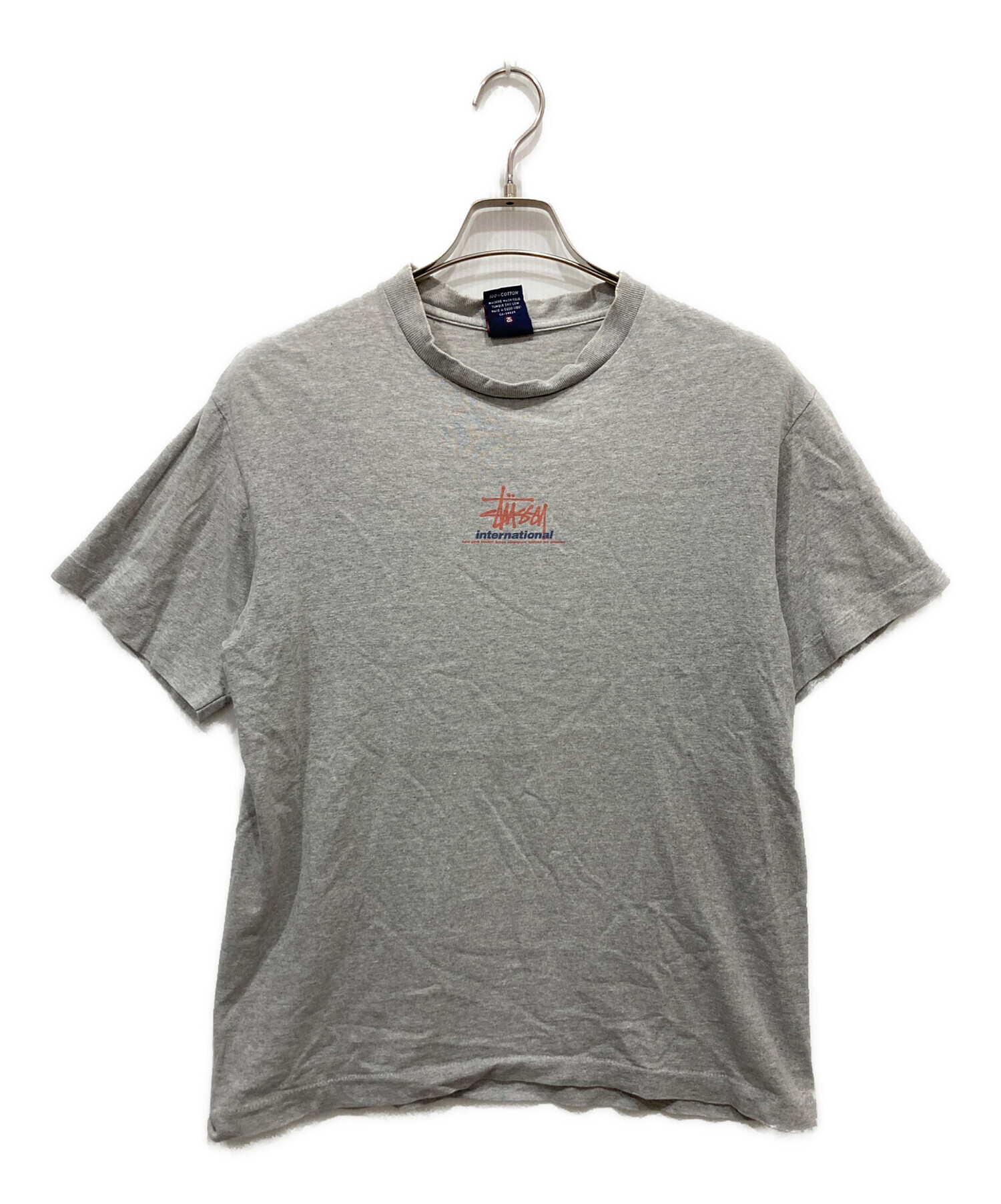 中古・古着通販】stussy (ステューシー) INTERNATIONAL LOGO T グレー 