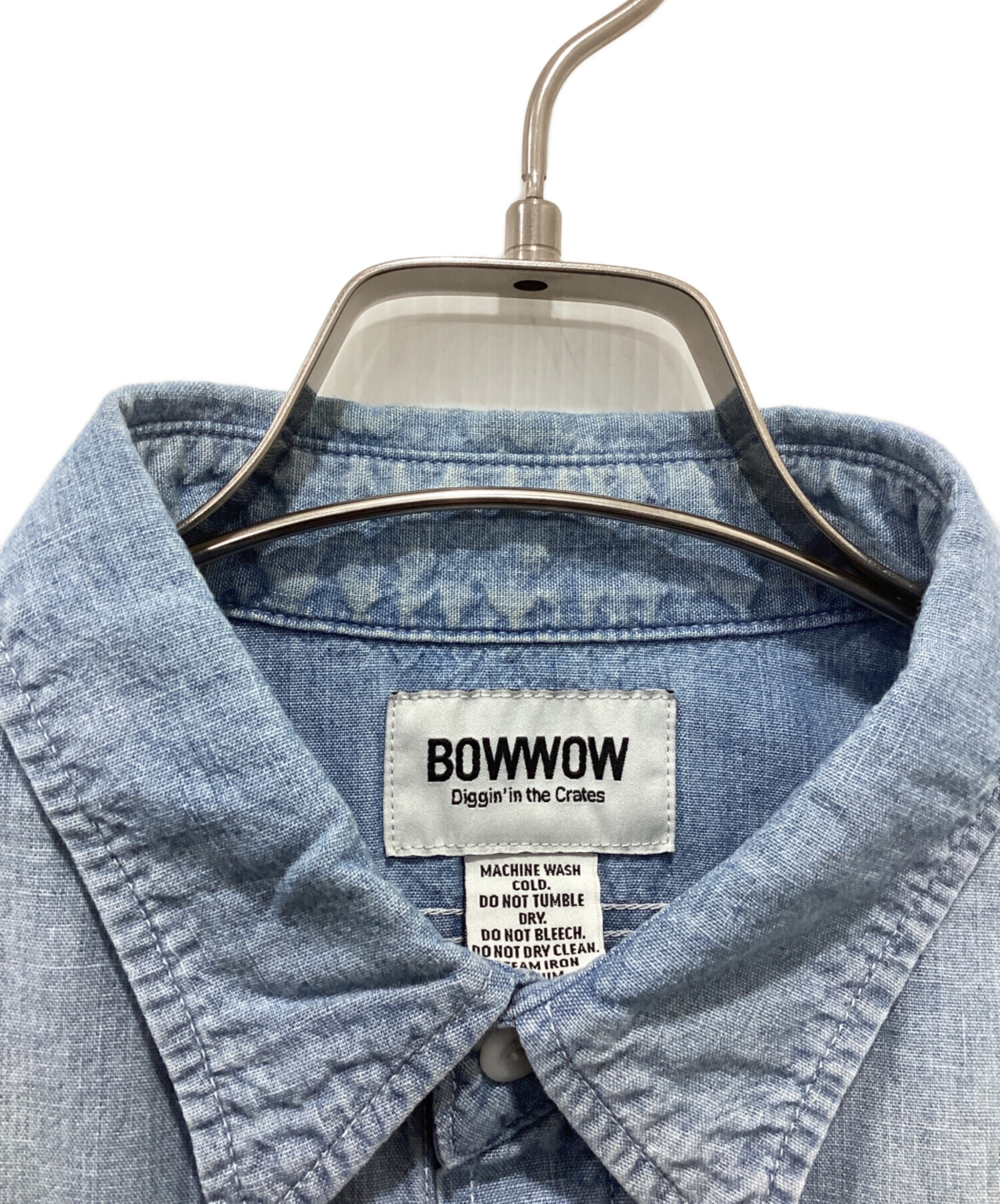 中古・古着通販】BOWWOW (バウワウ) STATE PRISON CHAMBRAY SHIRT