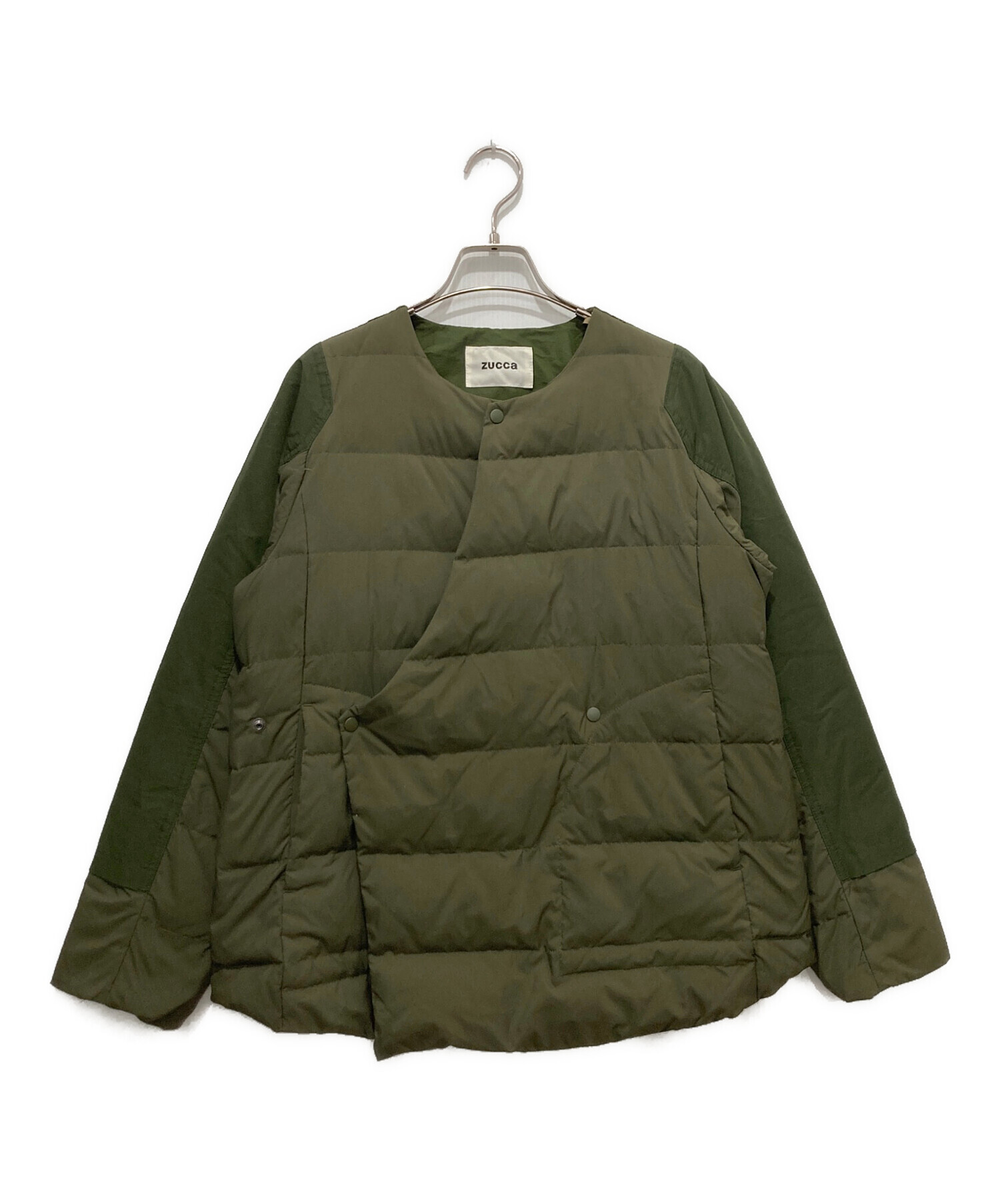 ZUCCA(ズッカ)ダウンジャケット 中古・古着通販】ZUCCA (ズッカ) ダウンジャケット カーキ サイズ:M