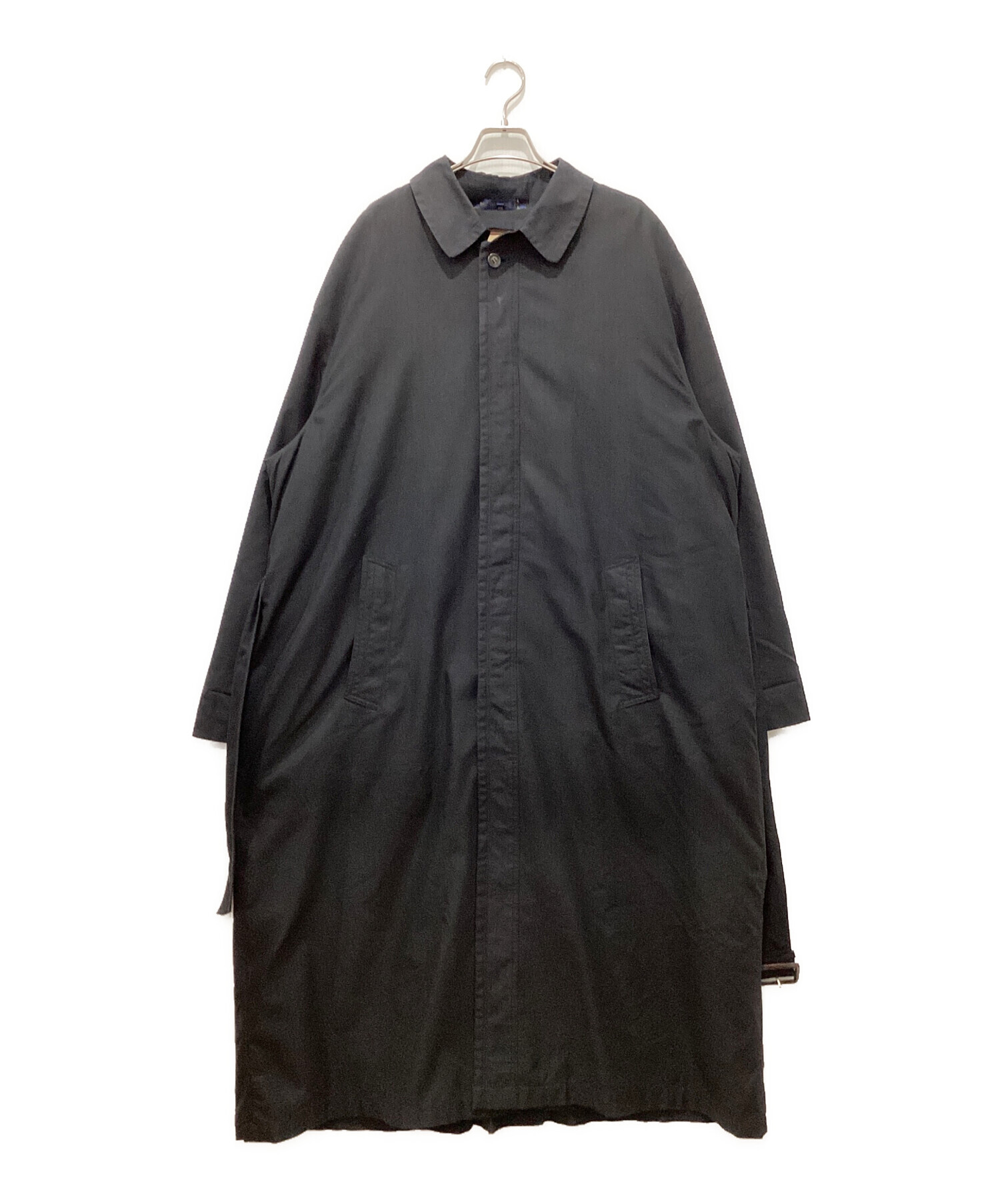 極美品/90s/L ポロラルフローレン ステンカラーコート ライナー付 ブラック 中古・古着通販】RALPH LAUREN (ラルフローレン) ライナー付ステン