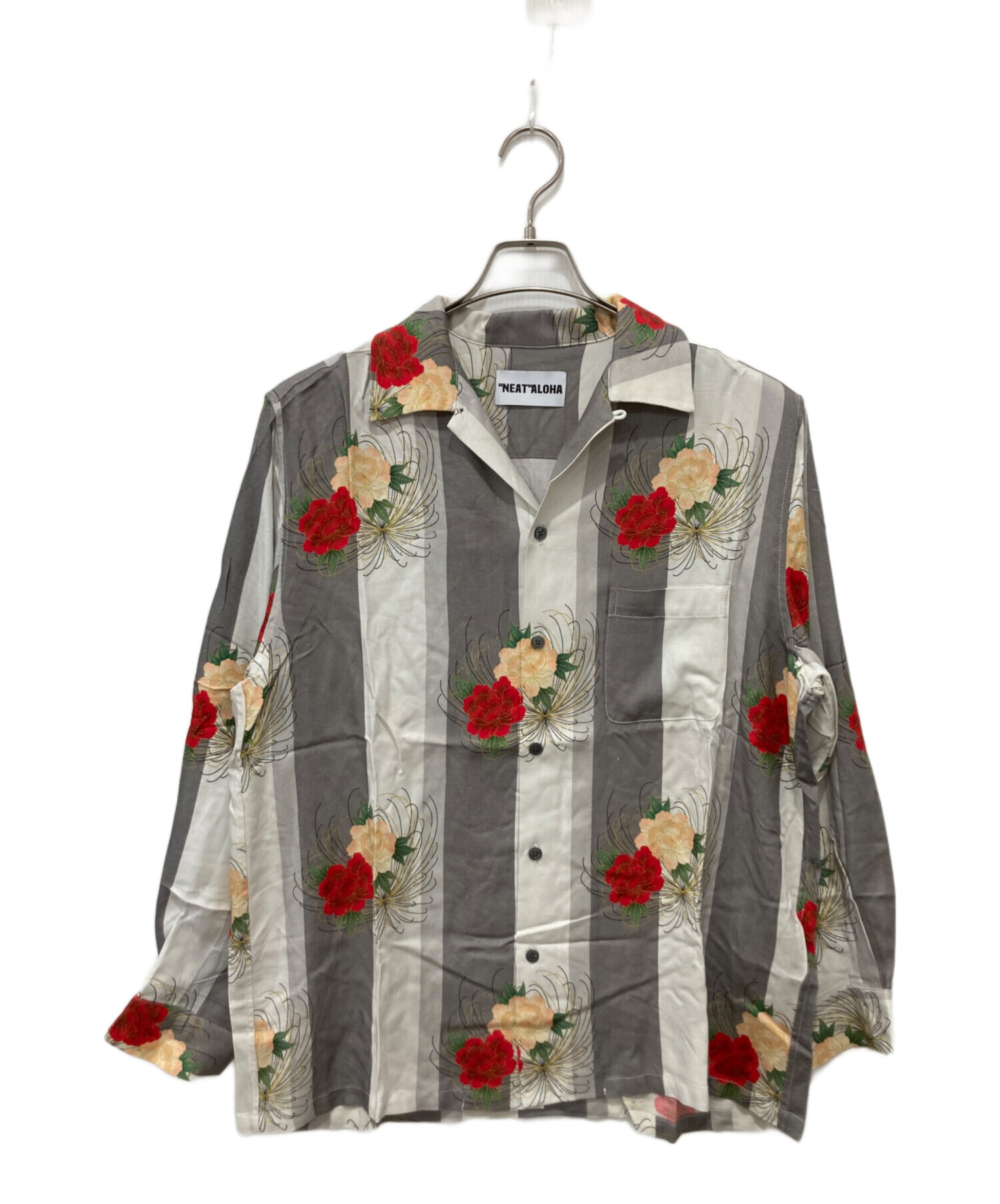 中古・古着通販】NEAT ALOHA (ニートアロハ) アロハシャツ グレー