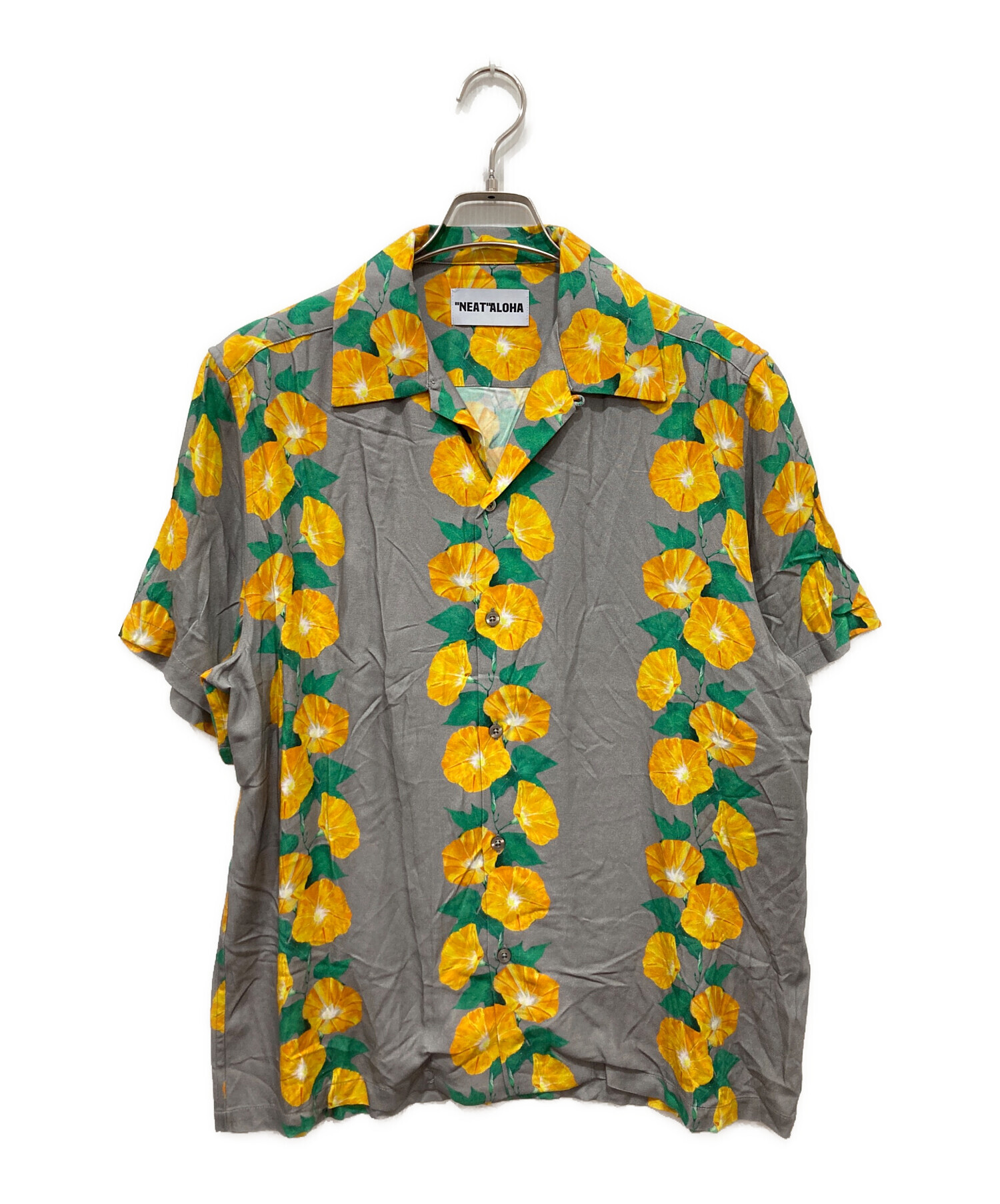 中古・古着通販】NEAT ALOHA (ニートアロハ) アロハシャツ グレー