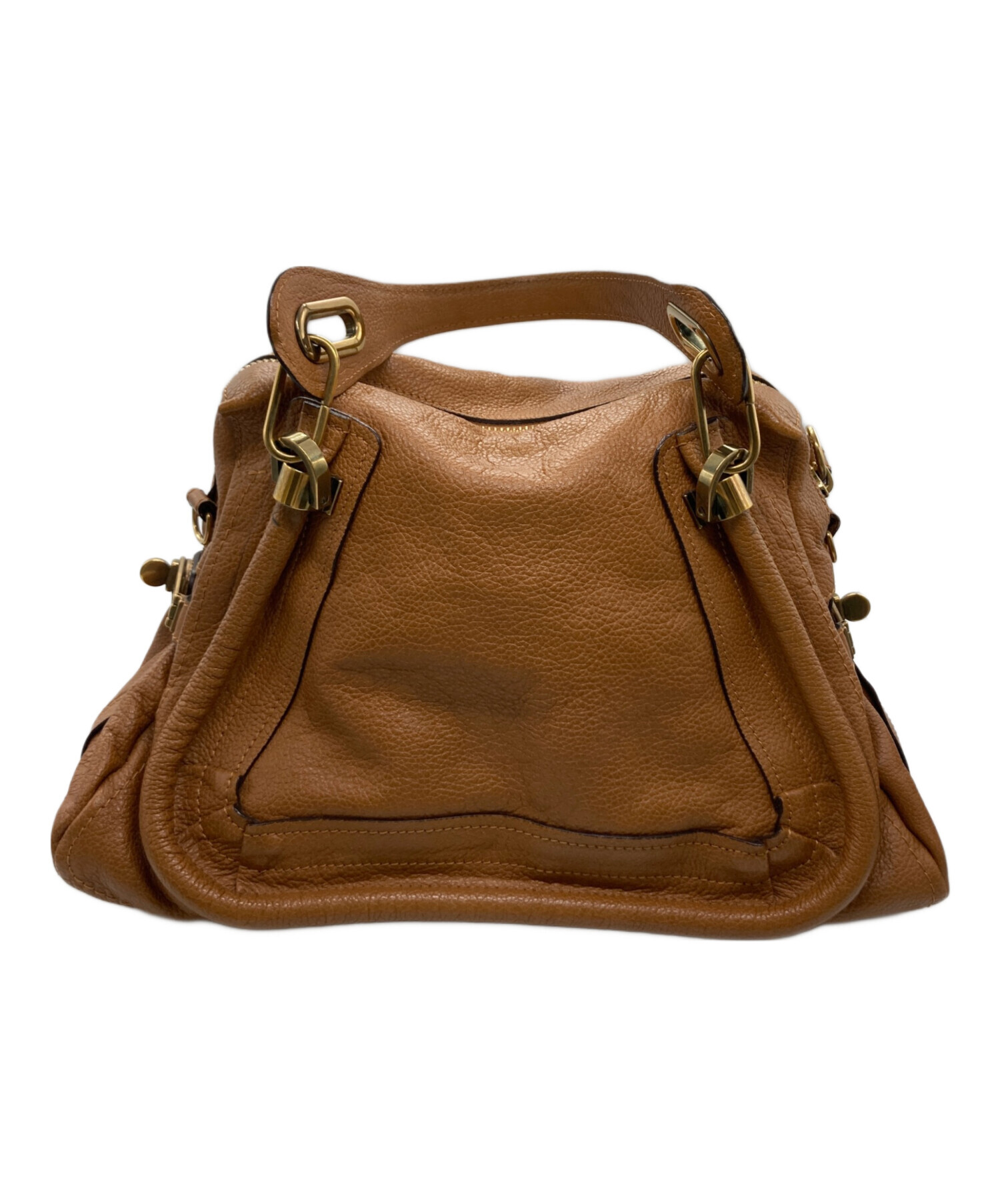 中古・古着通販】Chloe (クロエ) 2WAYレザーバッグ ブラウン｜ブランド 