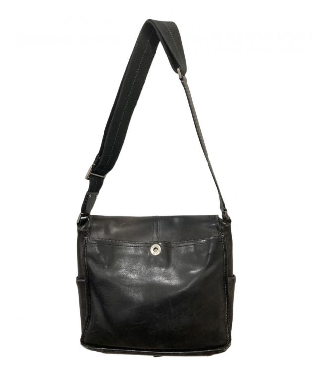 中古・古着通販】COACH (コーチ) レザーショルダーバッグ ブラウン