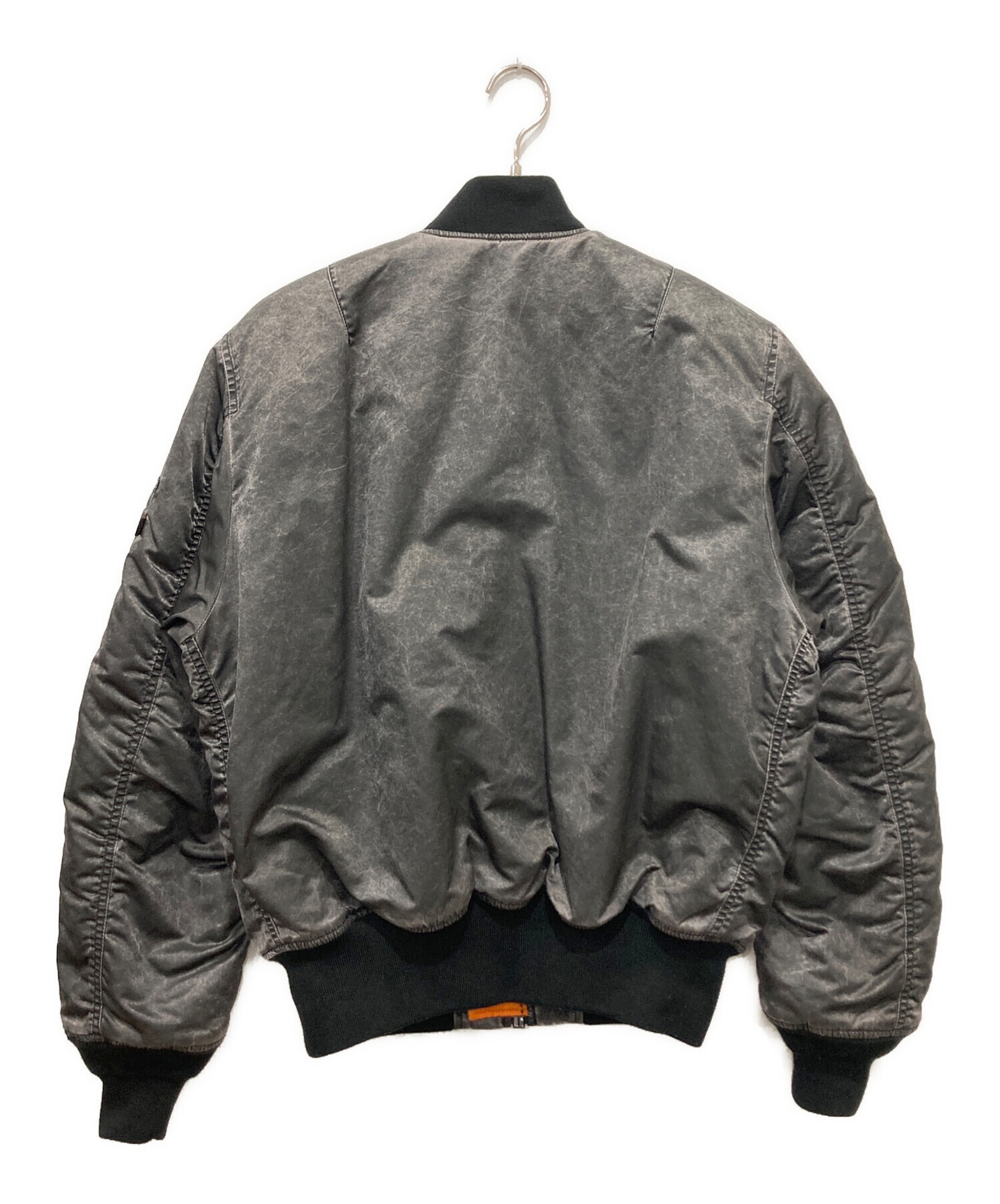 中古・古着通販】ALPHA (アルファ) スクラッチMA-1ジャケット グレー
