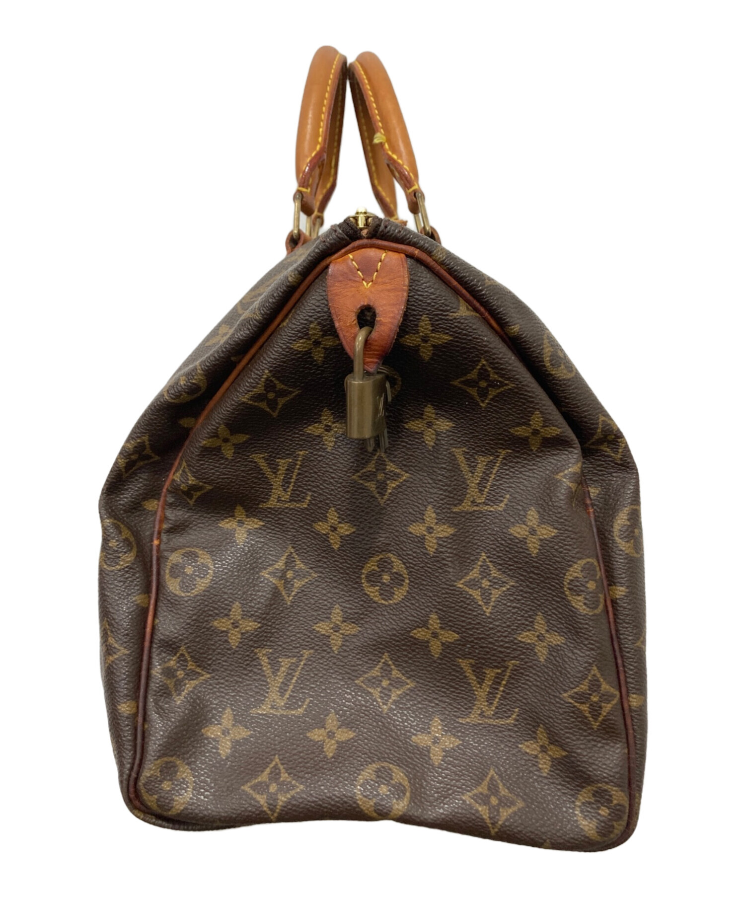 Louis Vuitton ダークブラウン ハンドバッグ 中古・古着通販】LOUIS VUITTON (ルイ ヴィトン) ハンドバッグ