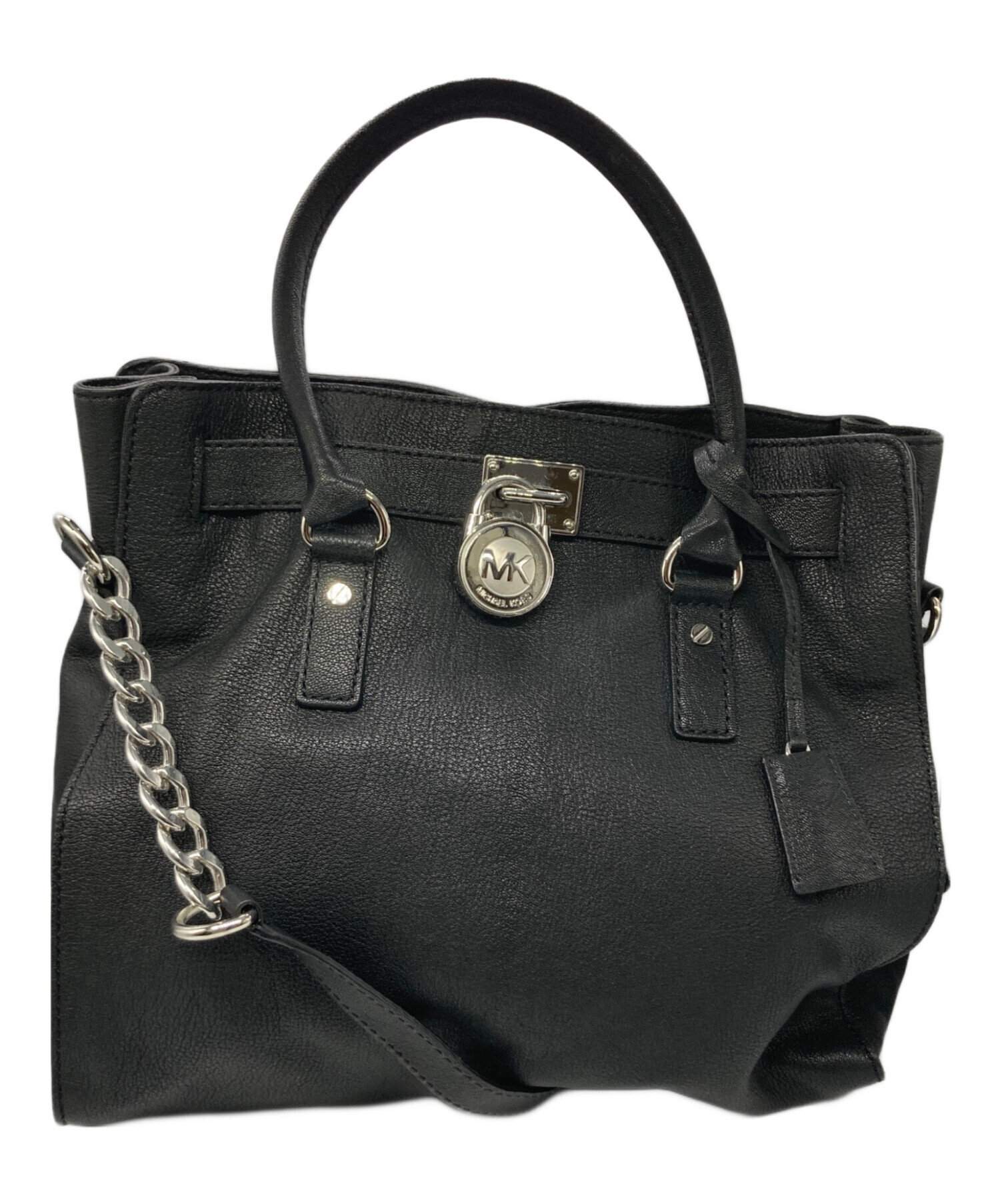 中古・古着通販】MICHAEL KORS (マイケル・コース) シボ革レザートート 