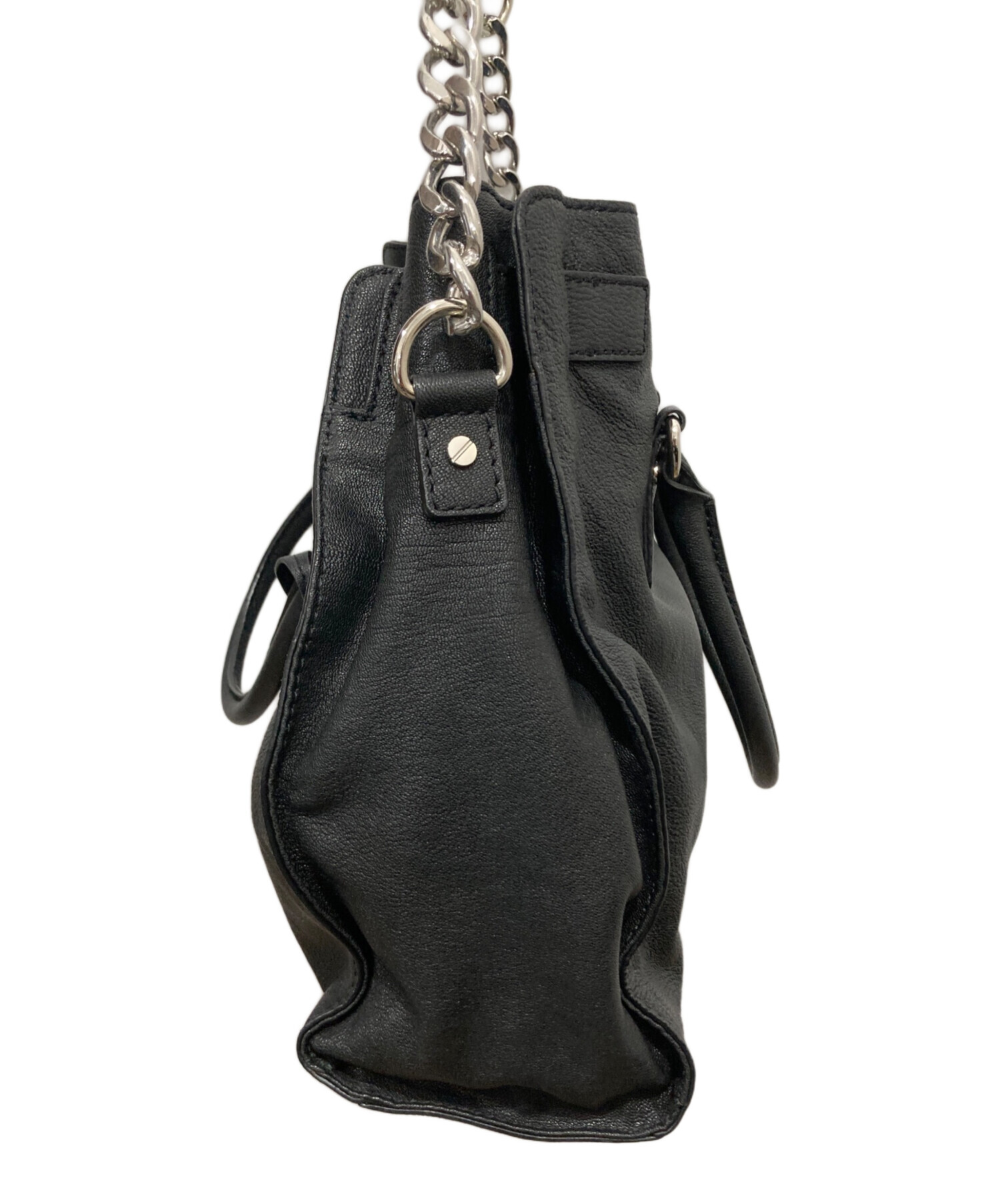 中古・古着通販】MICHAEL KORS (マイケル・コース) シボ革レザートート