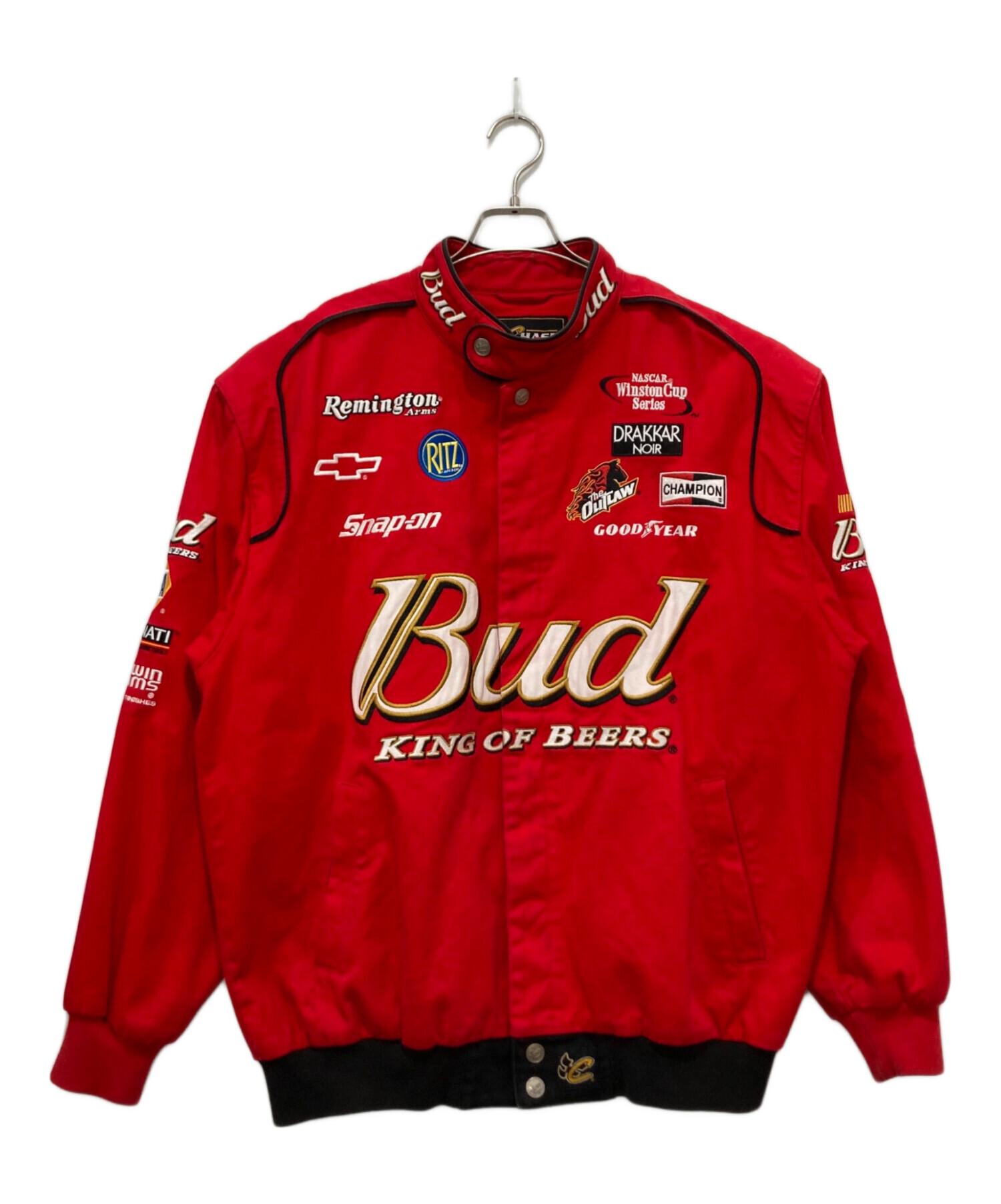 Budweiser Chase Authentics レーシングジャケット M 楽天市場】古着 CHASE AUTHENTICS Bud KING OF BEERS バドワイザー
