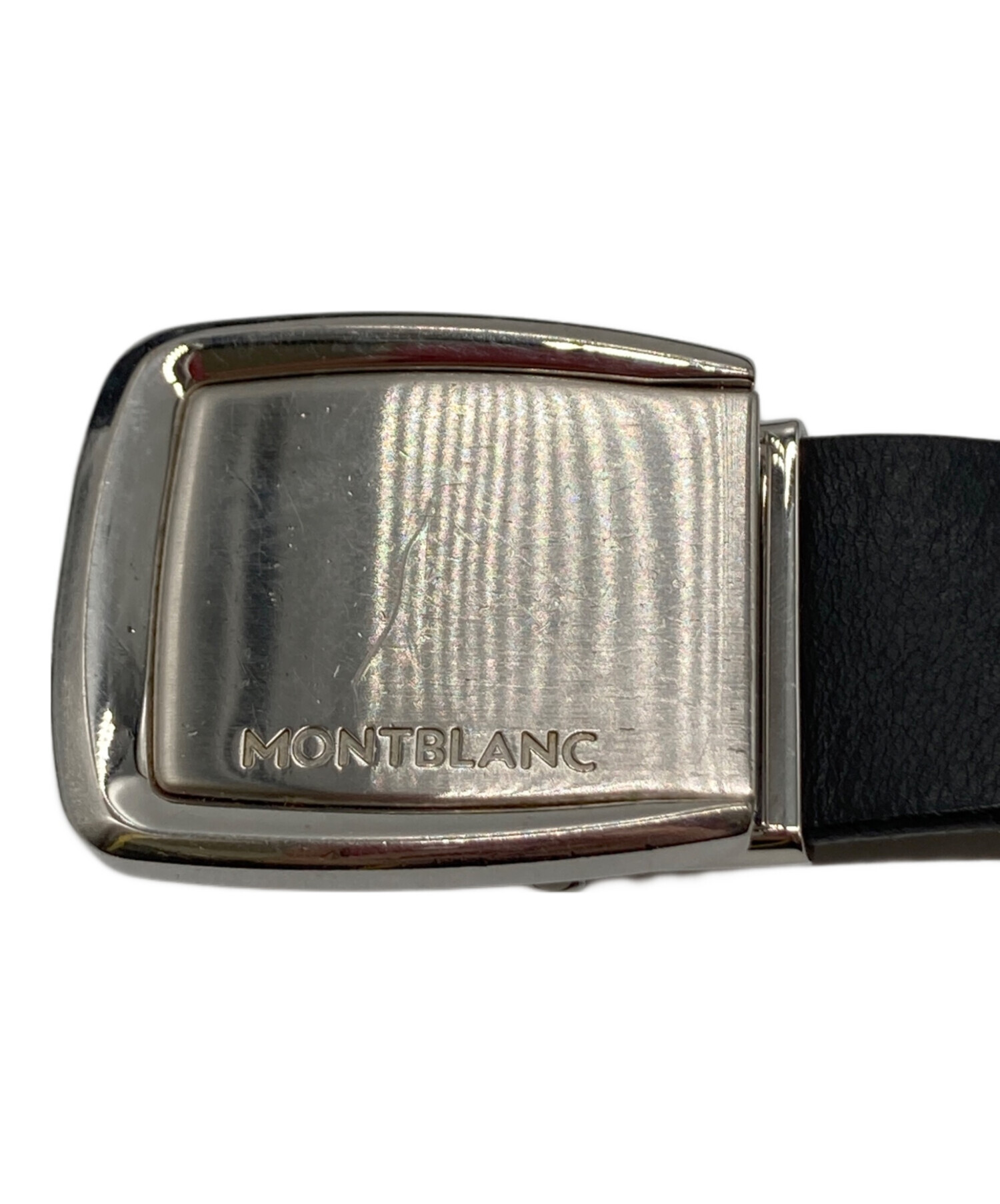 中古・古着通販】MONTBLANC (モンブラン) レザーベルト ブラック