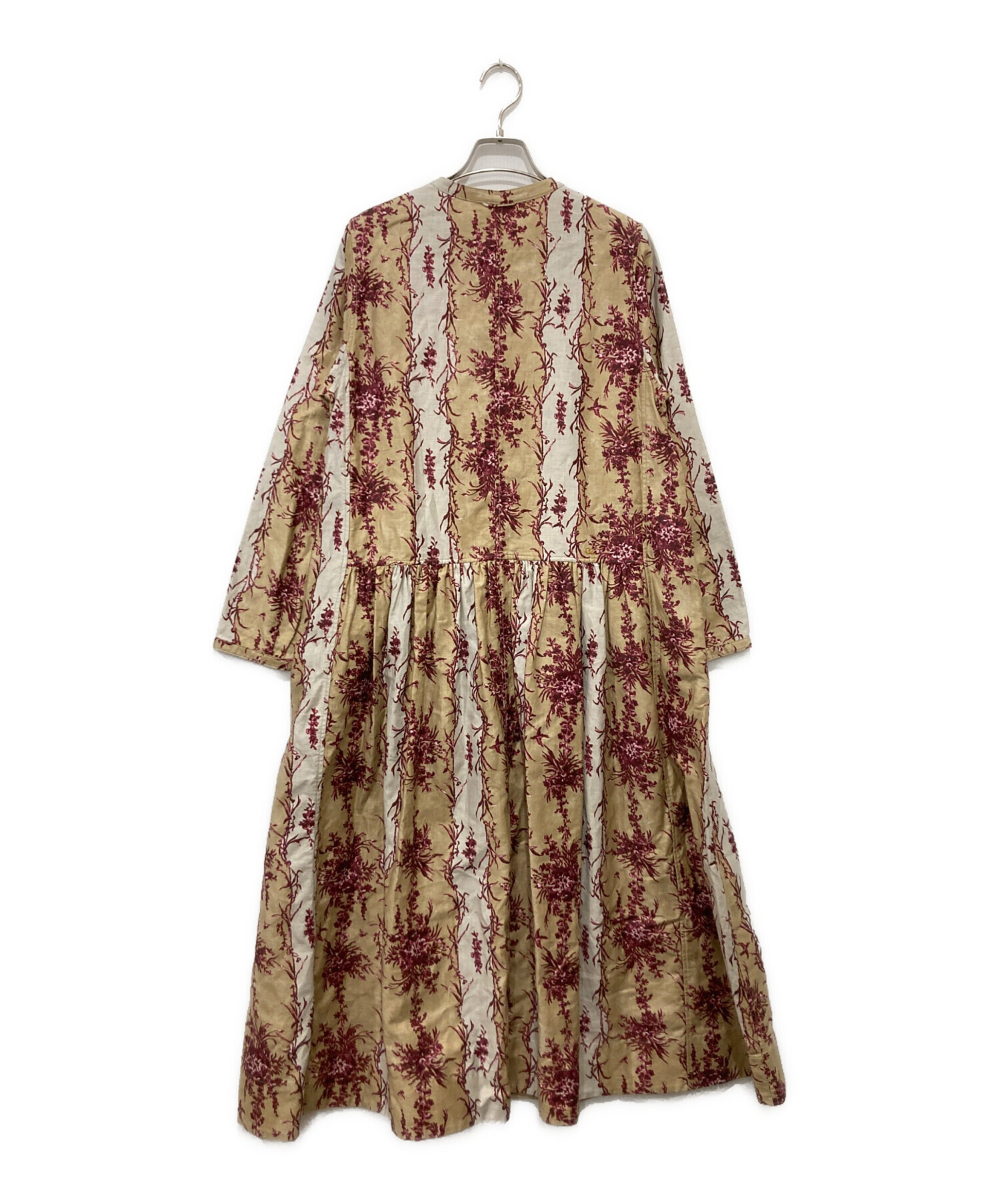 専用になりました♪45R シャンデリアフラワープリントのギャザードレス 中古・古着通販】45R (フォーティファイブ・アール) シャンデリア