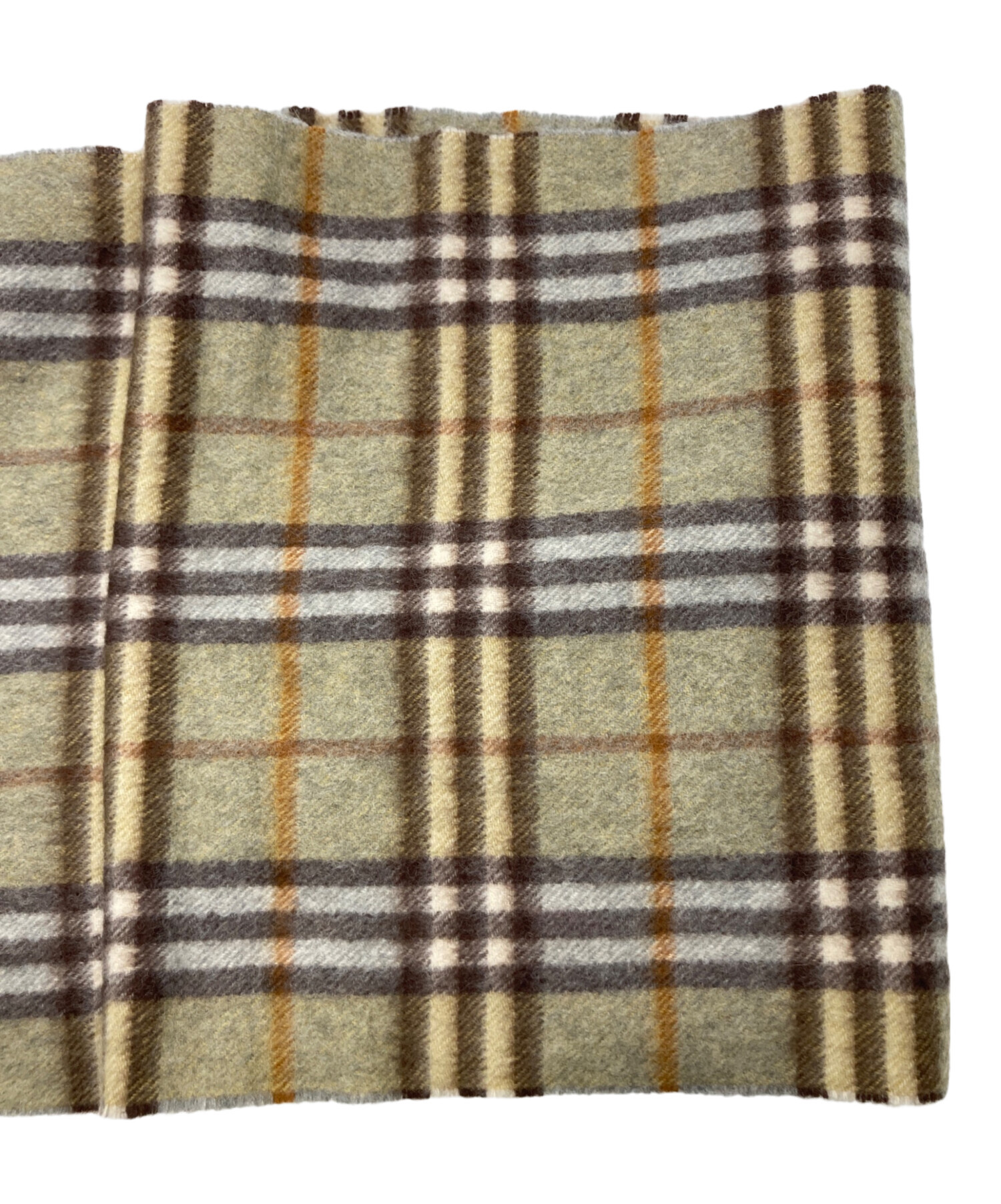中古・古着通販】Burberry's (バーバリーズ) カシミヤマフラー カーキ